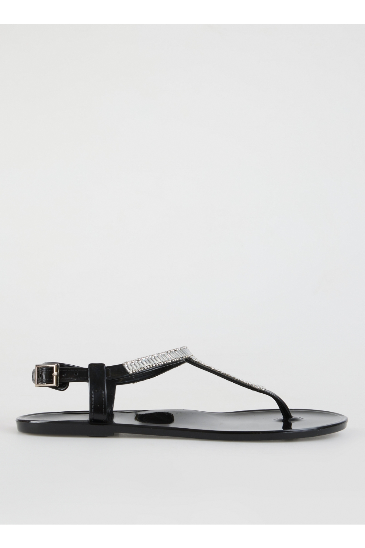 Siyah Kadın Taşlı Sandalet IVANA - Görsel 2