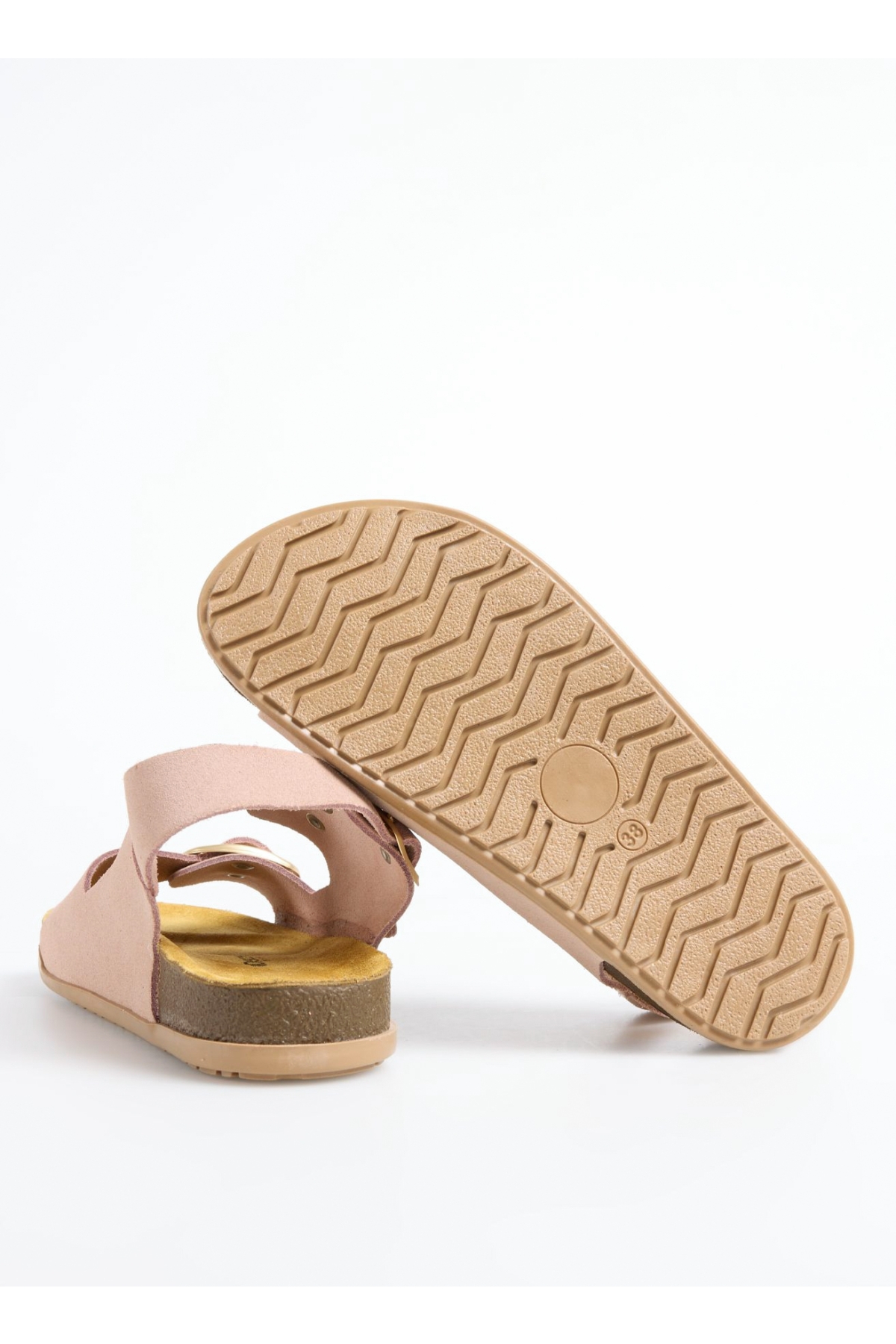 Deri Pembe Kadın Sandalet D-RAINA - Görsel 5