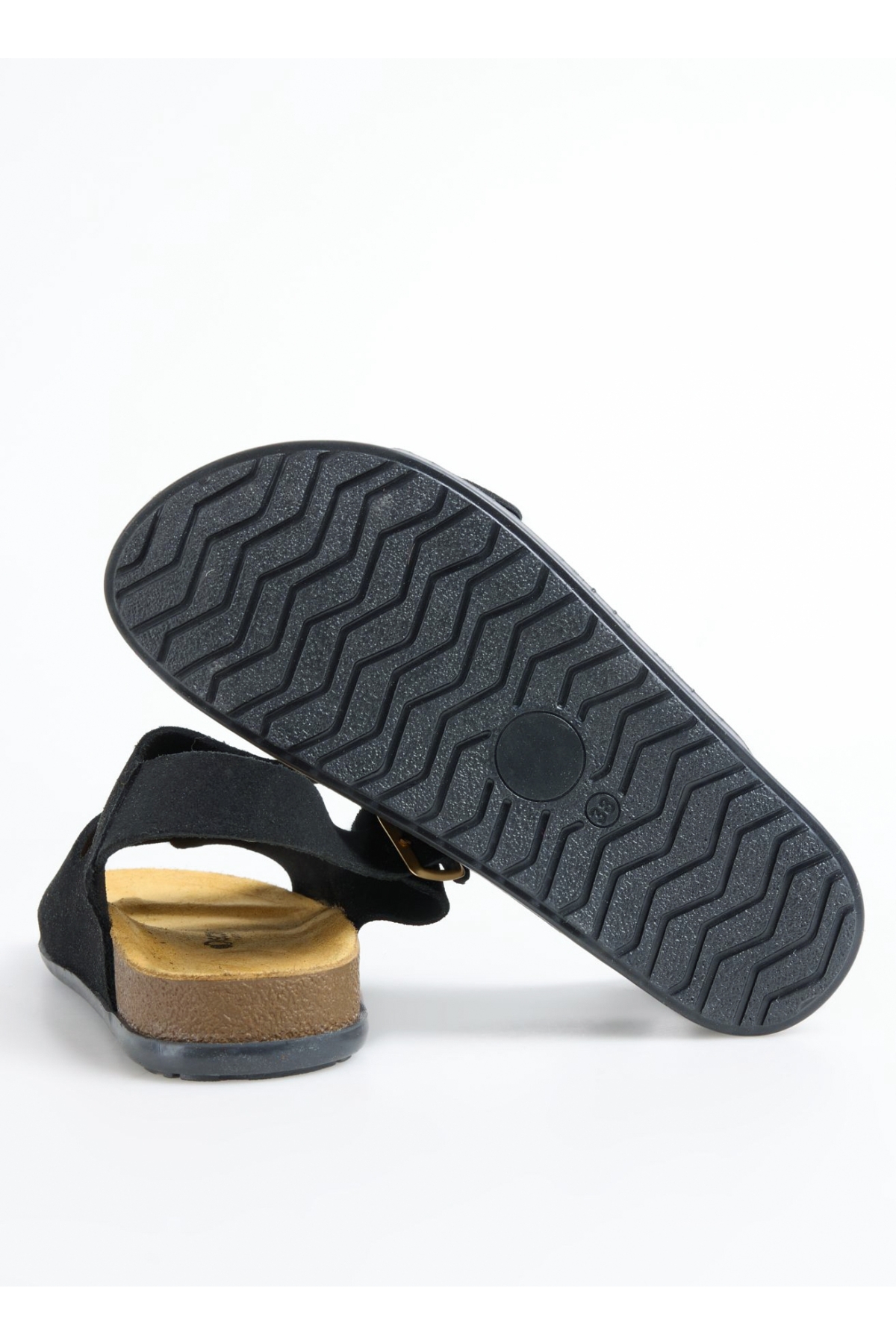 Deri Siyah Kadın Sandalet D-RAINA - Görsel 3