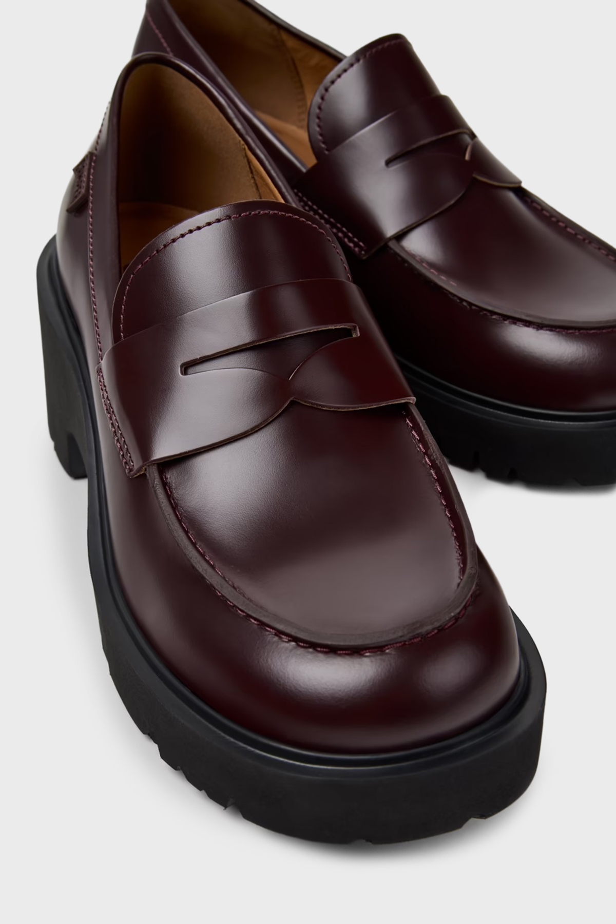 Bayan Ayakkabı K201425-030 BORDO - Görsel 6