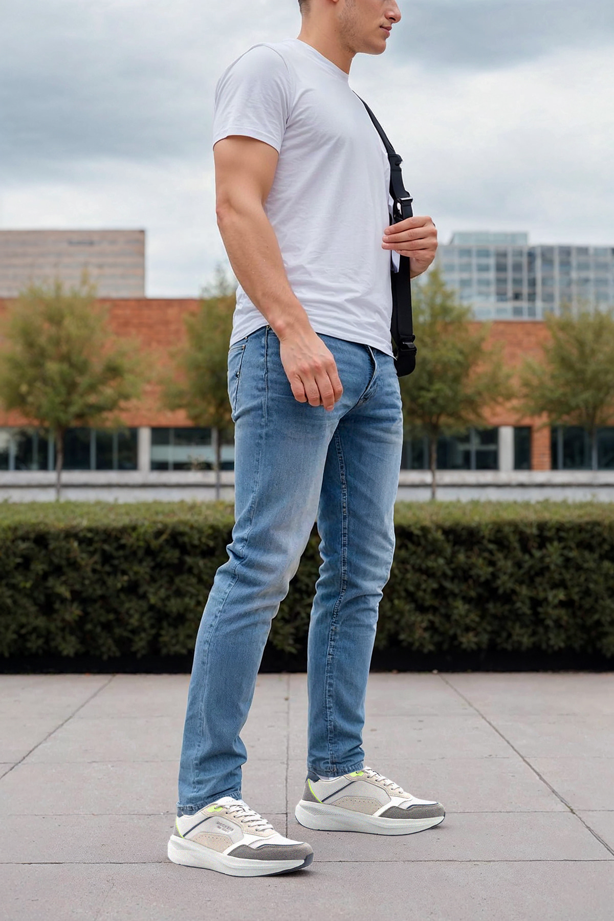 238639 5FX GRI Erkek Spor Ayakkabı - Görsel 3