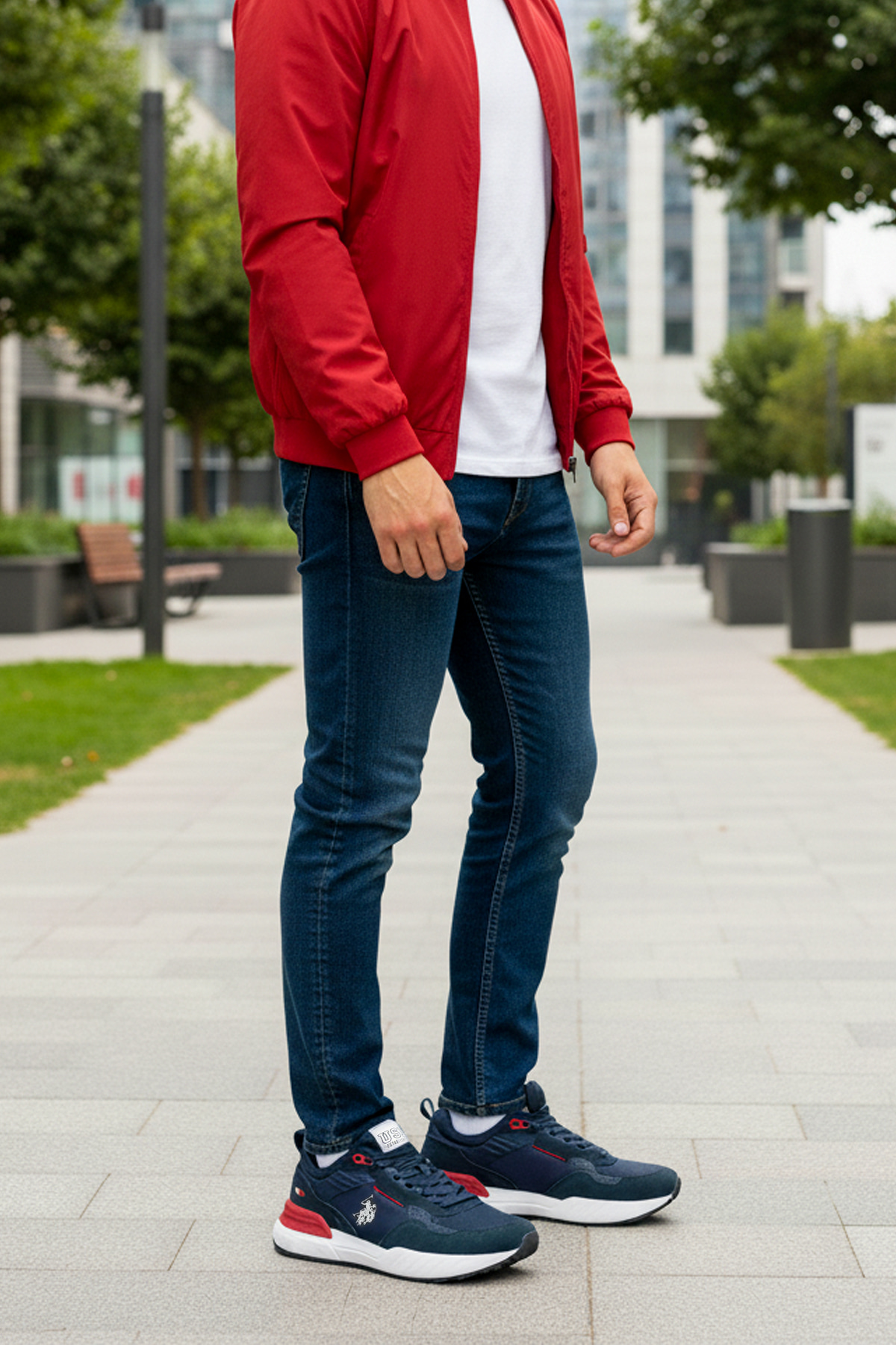 LEMAN 5PR Lacivert Erkek Spor Ayakkabı - Görsel 3