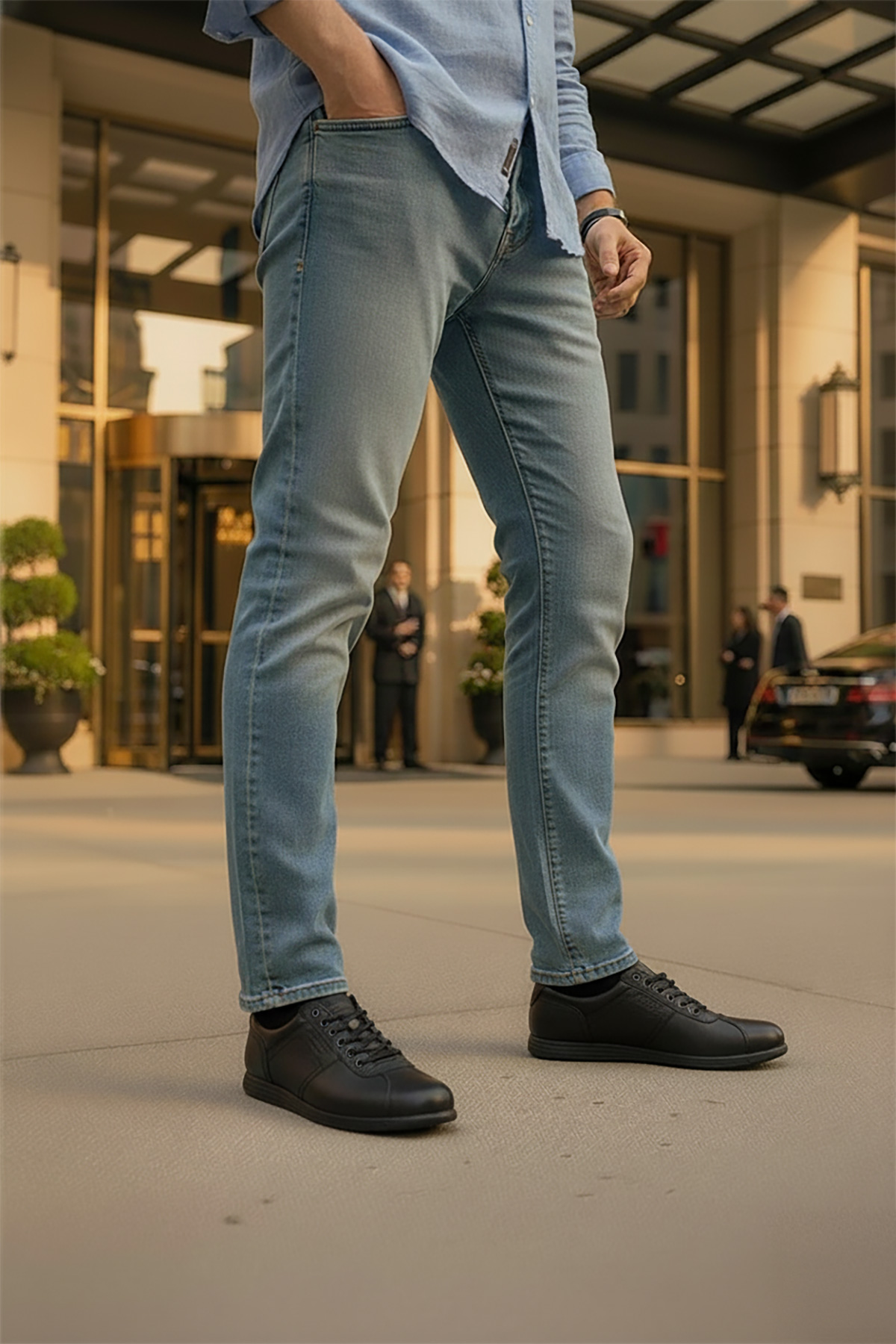 225044 5PR Siyah Erkek Rahat Ayakkabı - Görsel 3