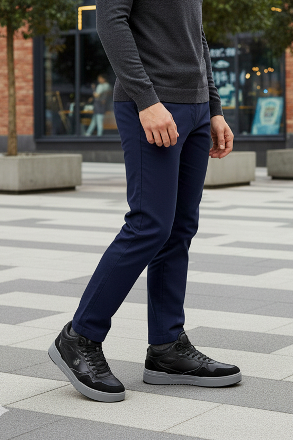 NARUNA 5PR Siyah Erkek High Sneaker - Görsel 3