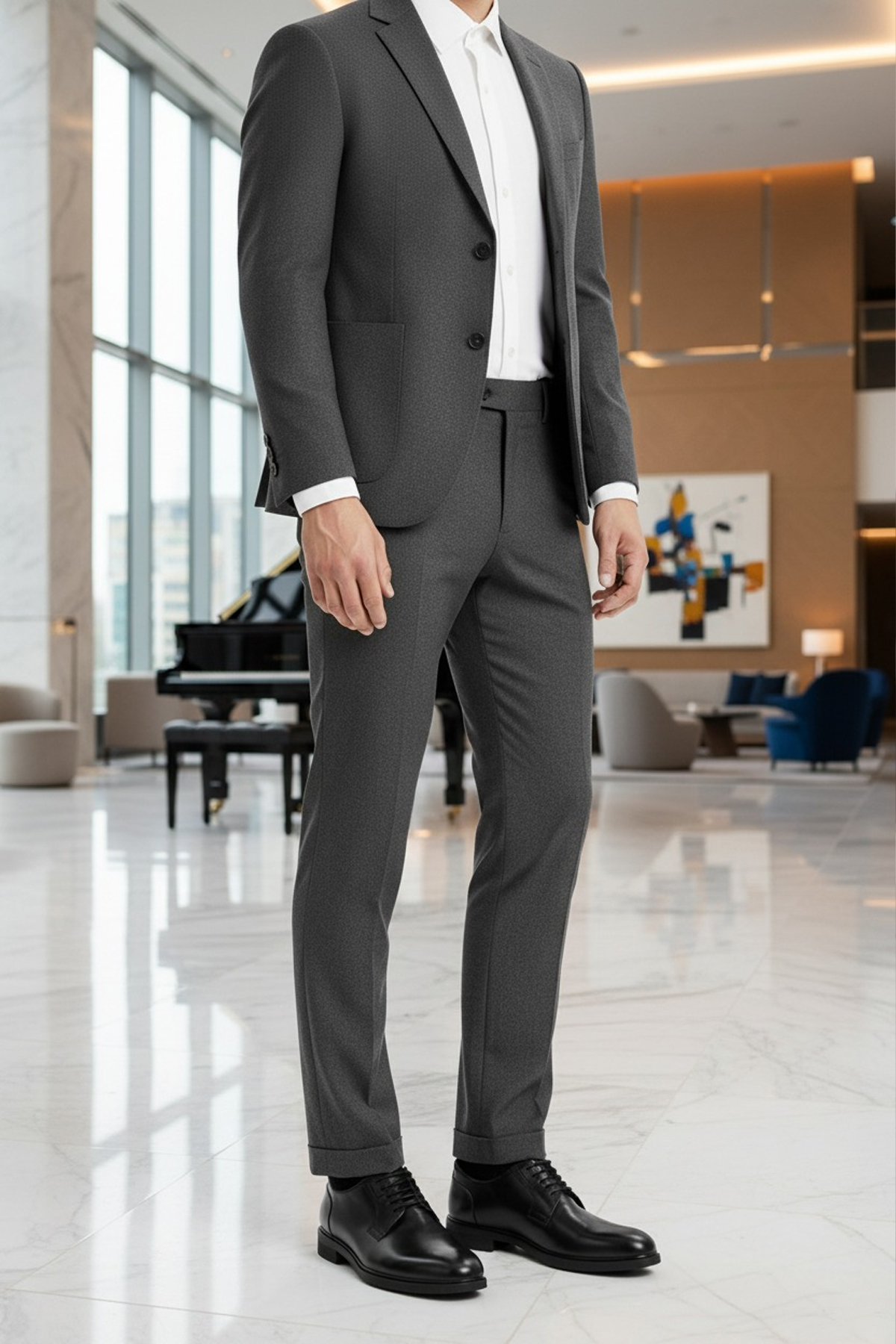 INCI PERLE 5PR Siyah Erkek Klasik Ayakkabı - Görsel 3