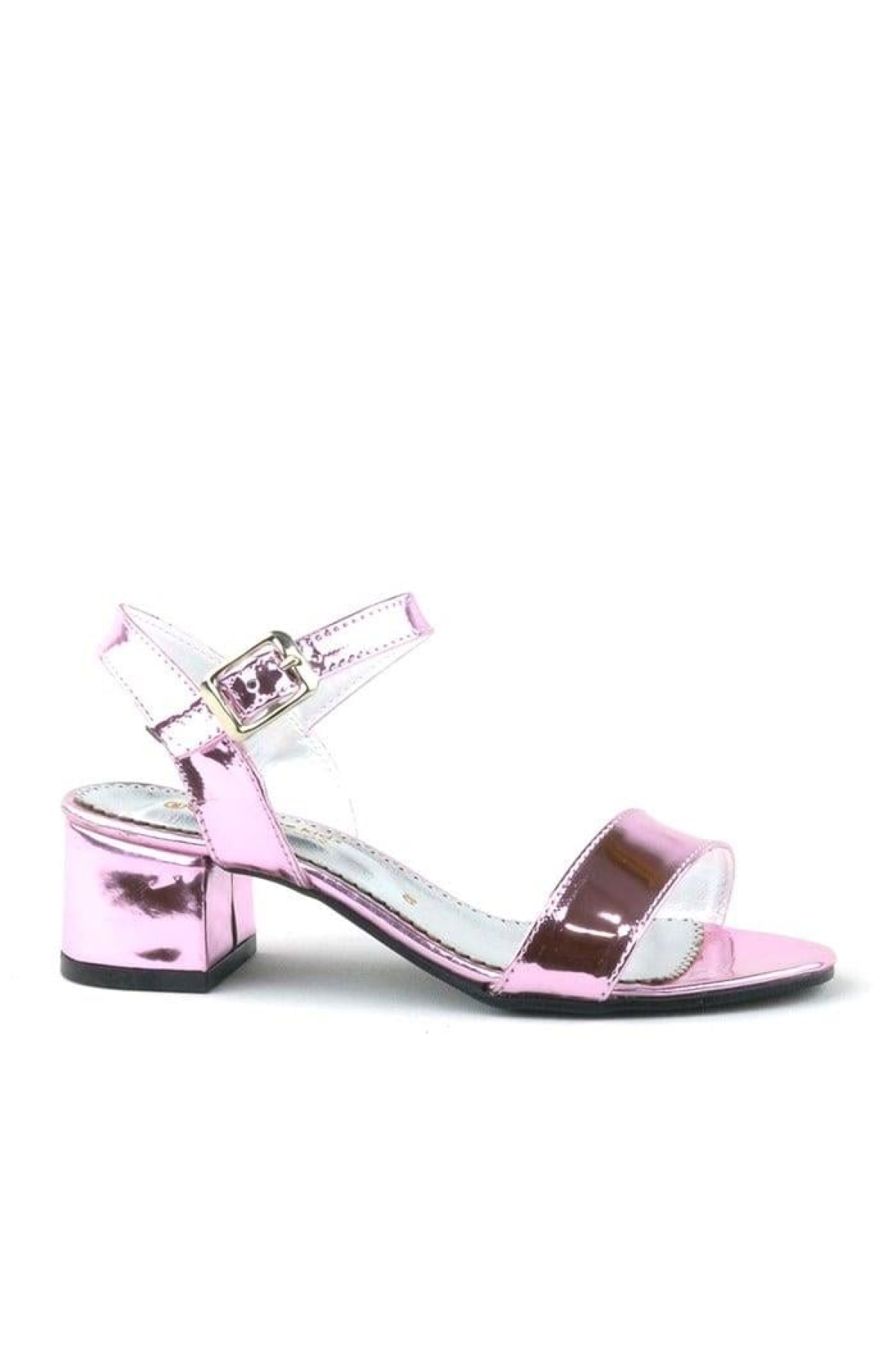 Pony Pembe Aynalı Kalın Topuklu Kız Çocuk Abiye Ayakkabı - Görsel 9