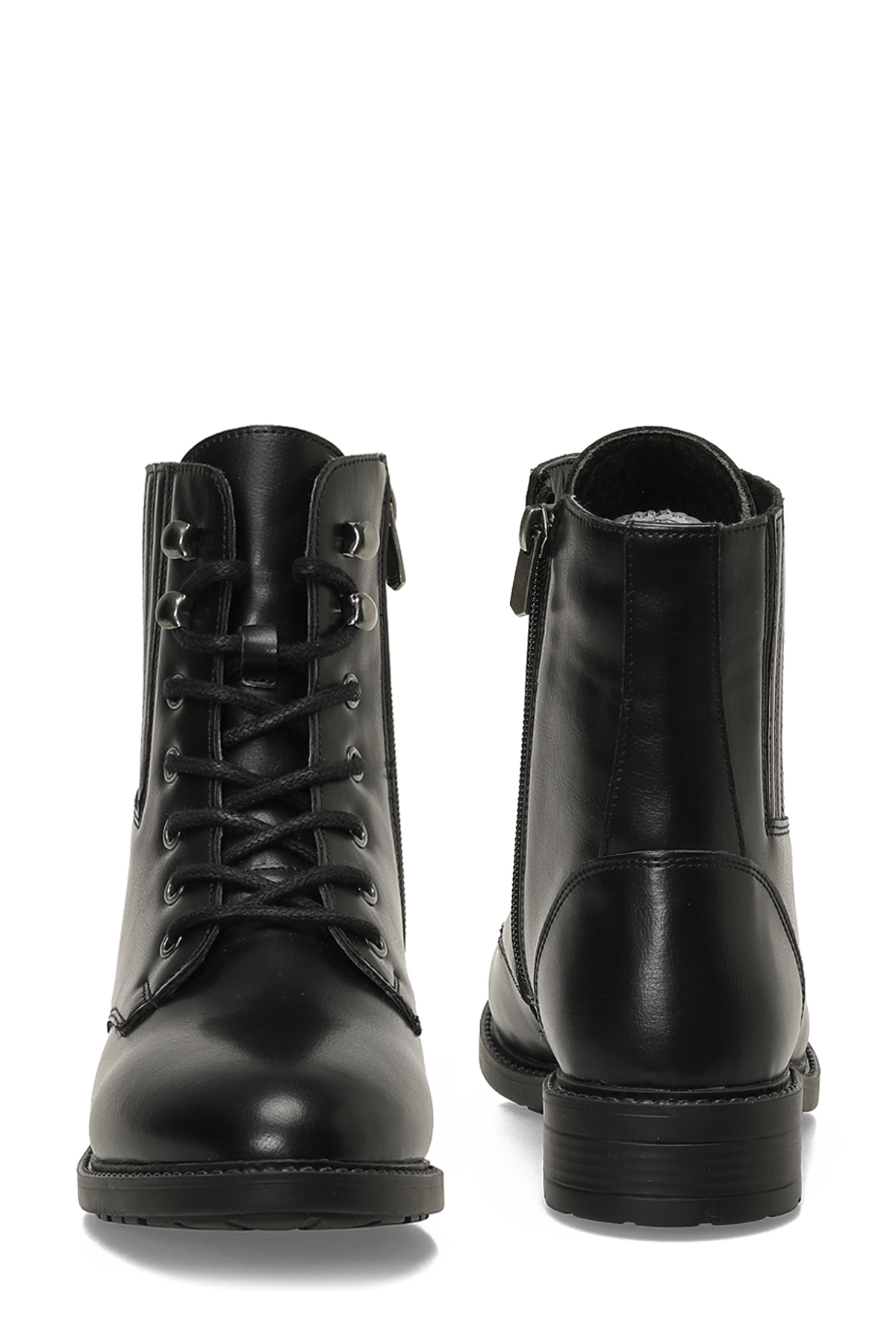 Polaris 324075.Z 5PR Siyah Kadın Düz Bot - Görsel 6