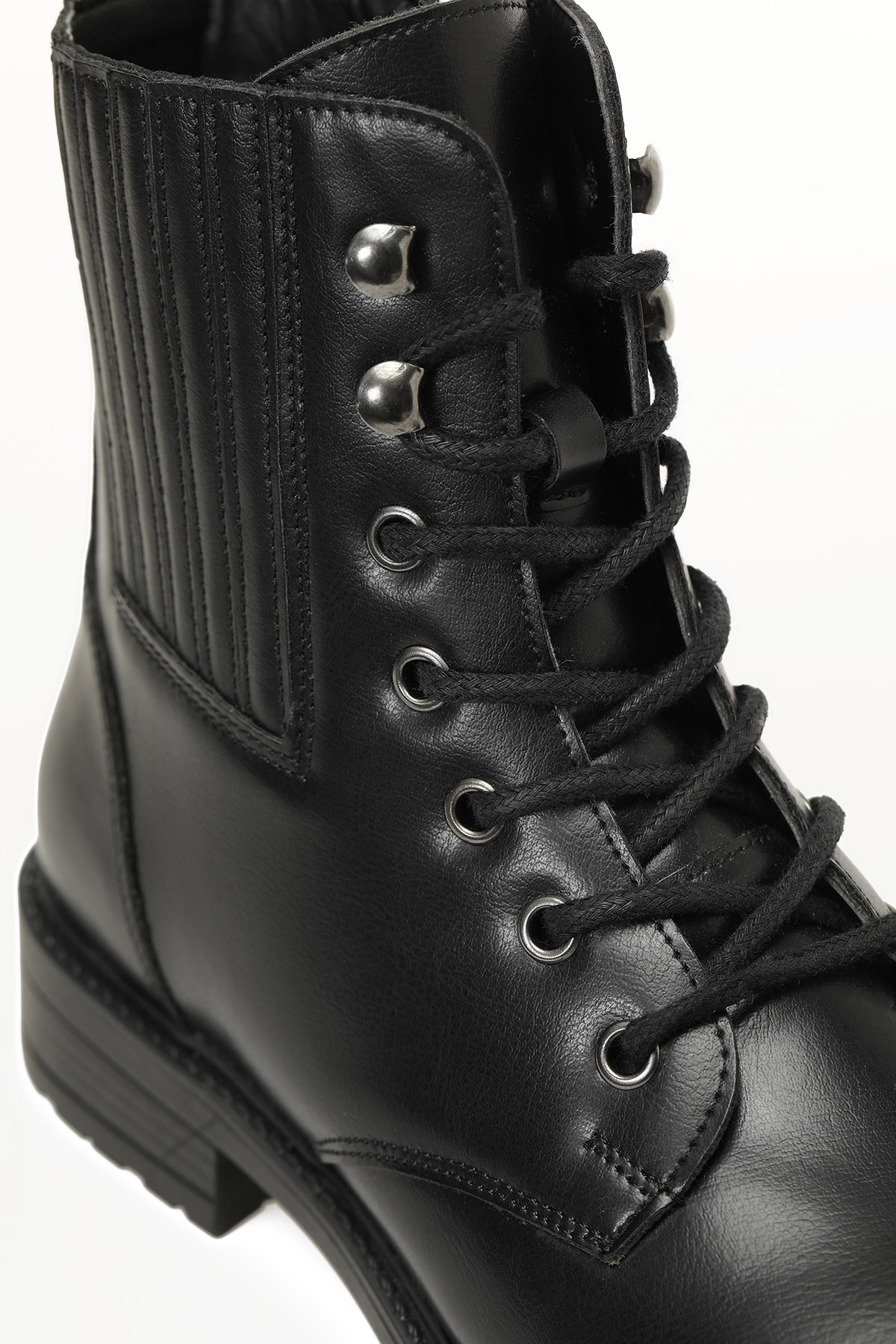 Polaris 324075.Z 5PR Siyah Kadın Düz Bot - Görsel 8