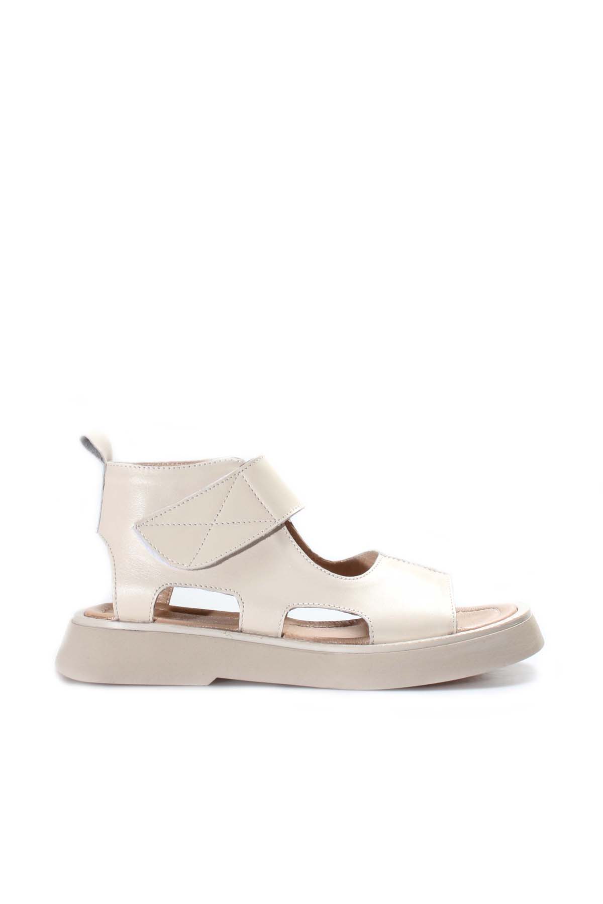 Hakiki Deri Kadın Klasik Sandalet 281ZA20755 - Görsel 3