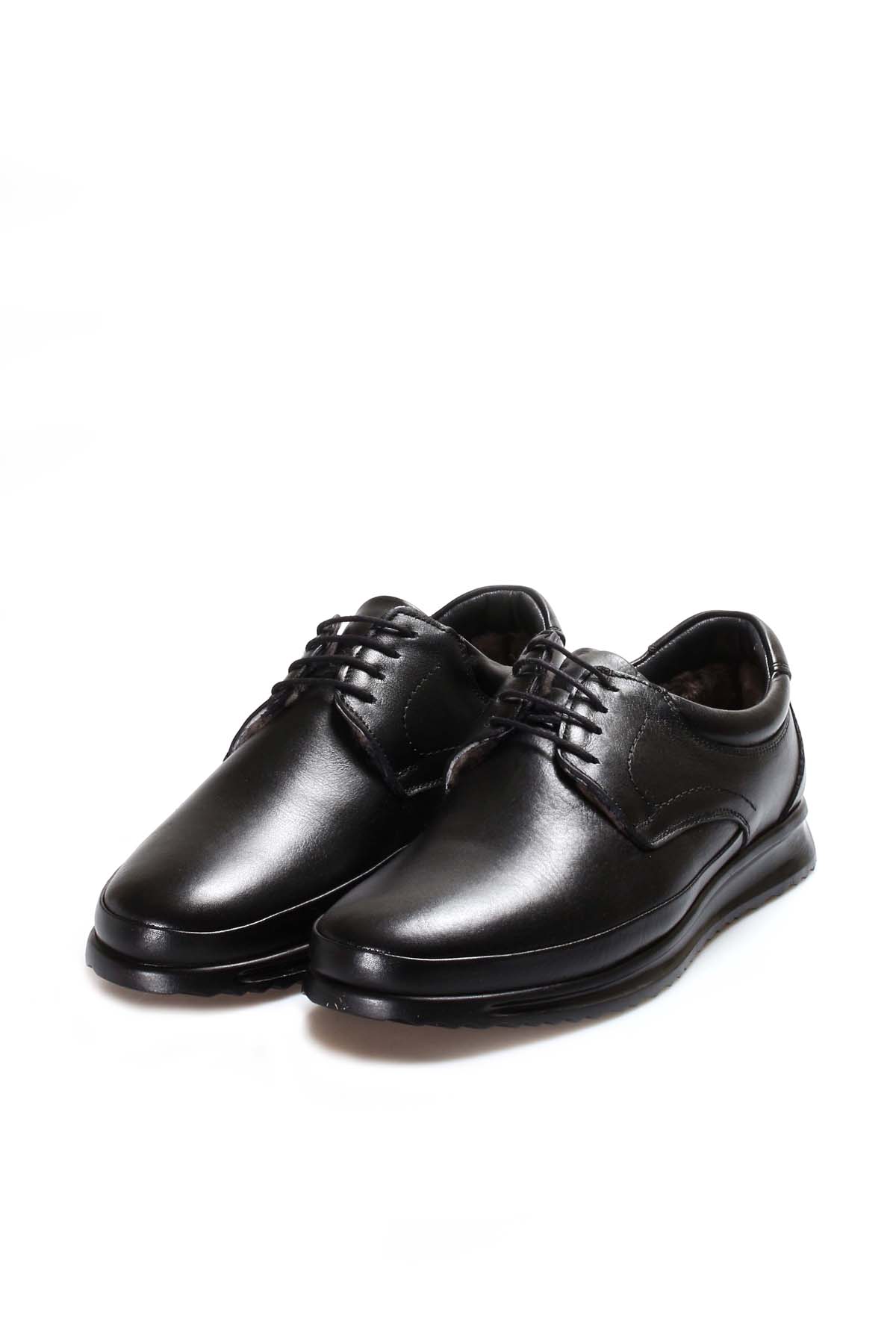 Hakiki Deri Kürklü Erkek Casual Ayakkabı 662KMA5360 - Görsel 6