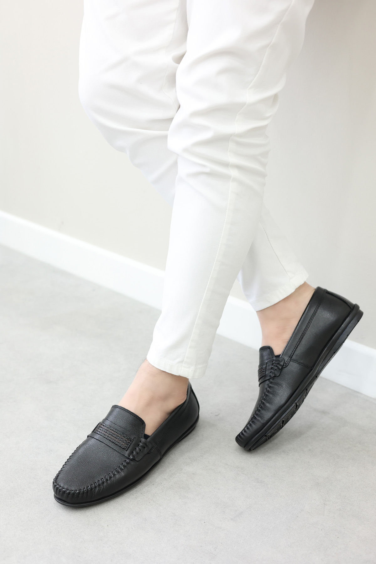 Hakiki Deri Erkek Casual Ayakkabı 585MA204 - Görsel 2