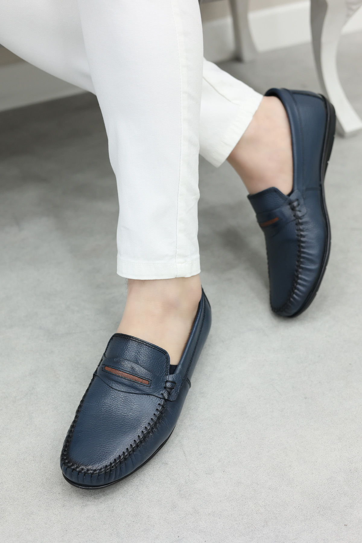 Hakiki Deri Erkek Casual Ayakkabı 585MA203 - Görsel 2