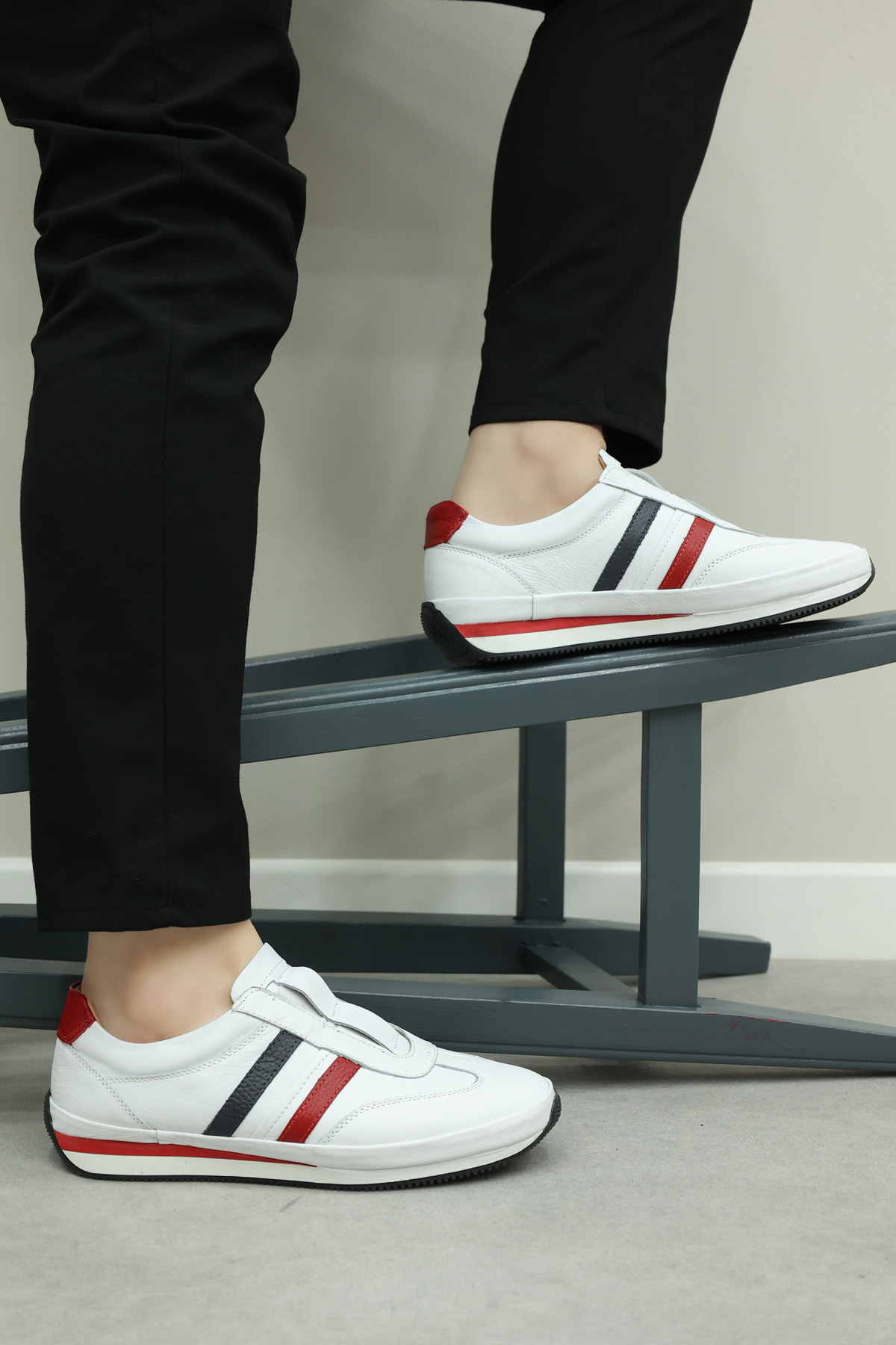 Hakiki Deri Erkek Spor Ayakkabı 856MA1788 - Görsel 2