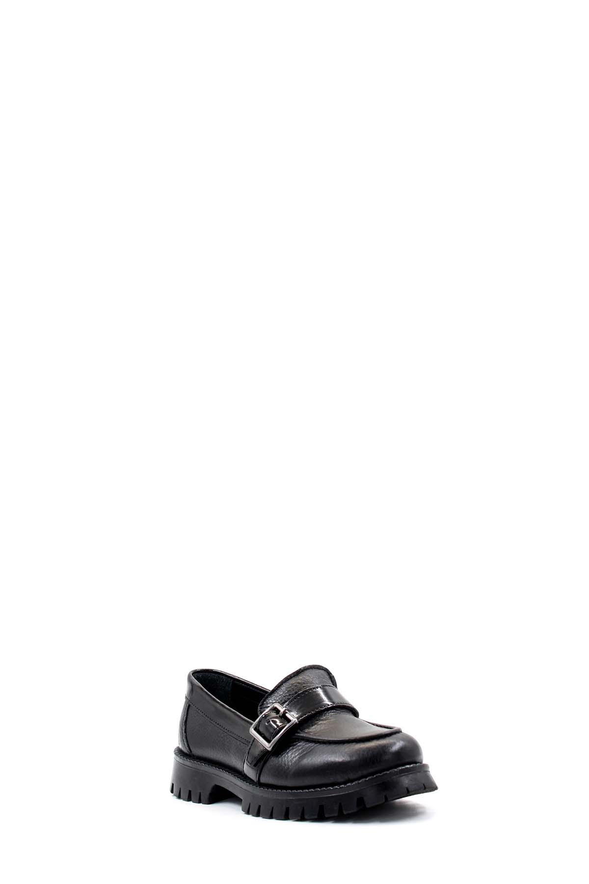 Hakiki Deri Kız Çocuk Casual Ayakkabı 006XA520 - Görsel 4