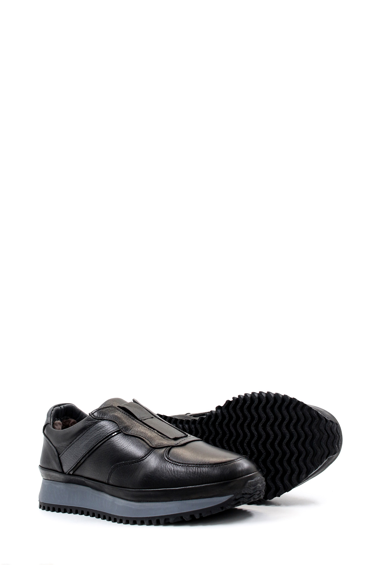 Hakiki Deri Kürklü Erkek Casual Ayakkabı 722KMA871 - Görsel 6