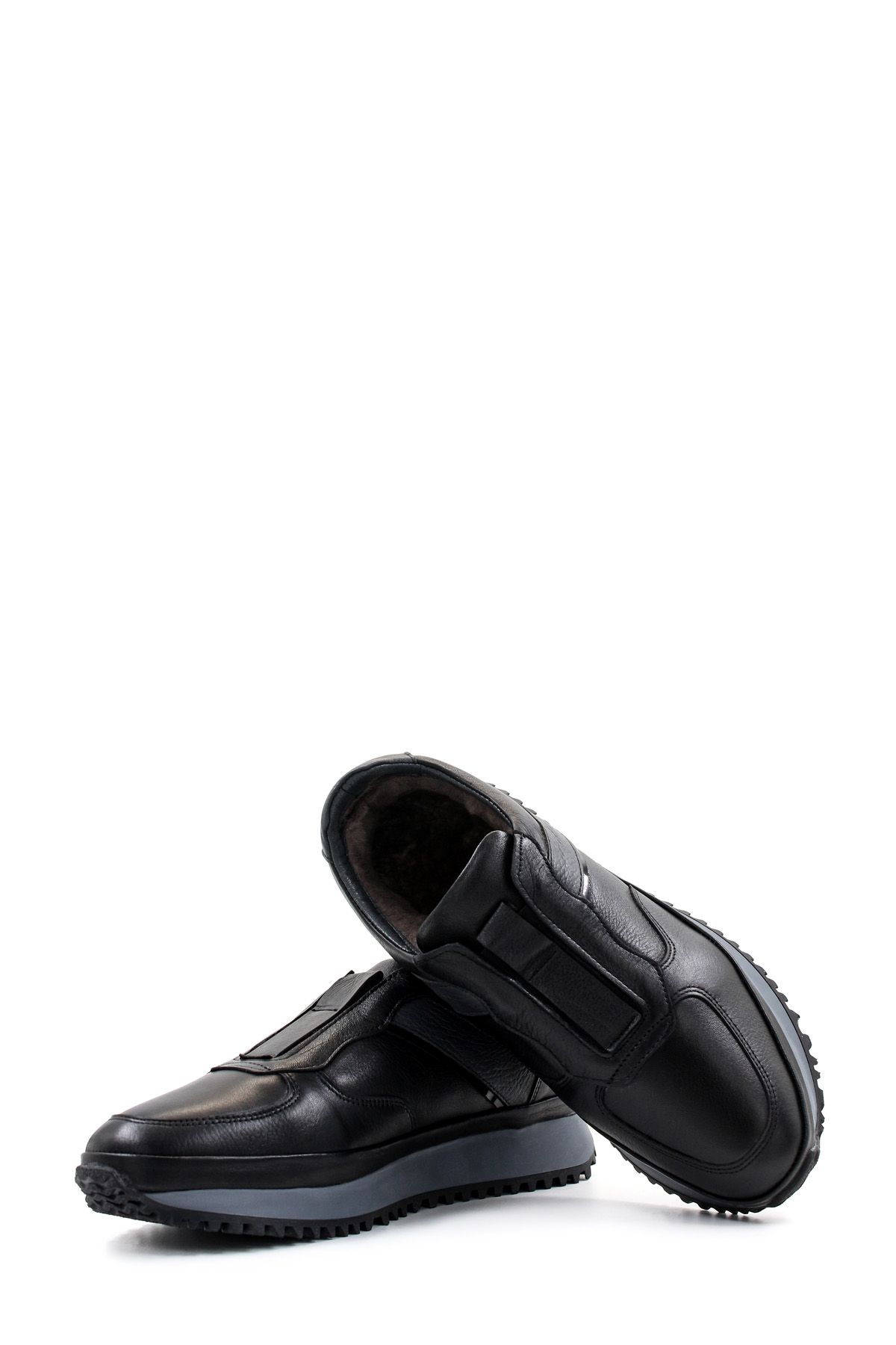 Hakiki Deri Kürklü Erkek Casual Ayakkabı 722KMA871 - Görsel 7