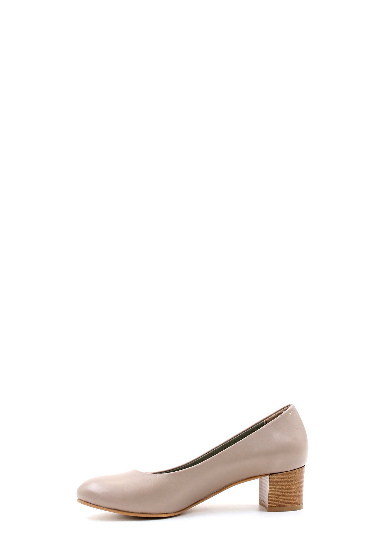 Hakiki Deri Kadın Kalın Topuklu Ayakkabı 792ZA057 - Görsel 4