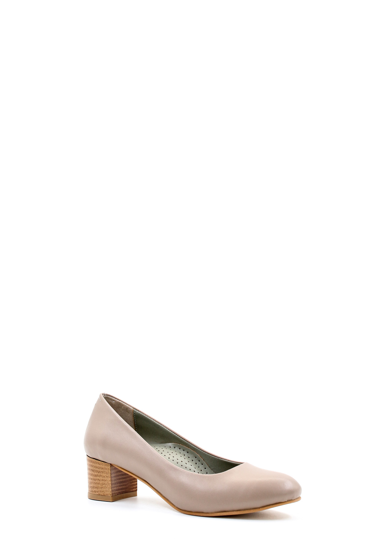 Hakiki Deri Kadın Kalın Topuklu Ayakkabı 792ZA057 - Görsel 5