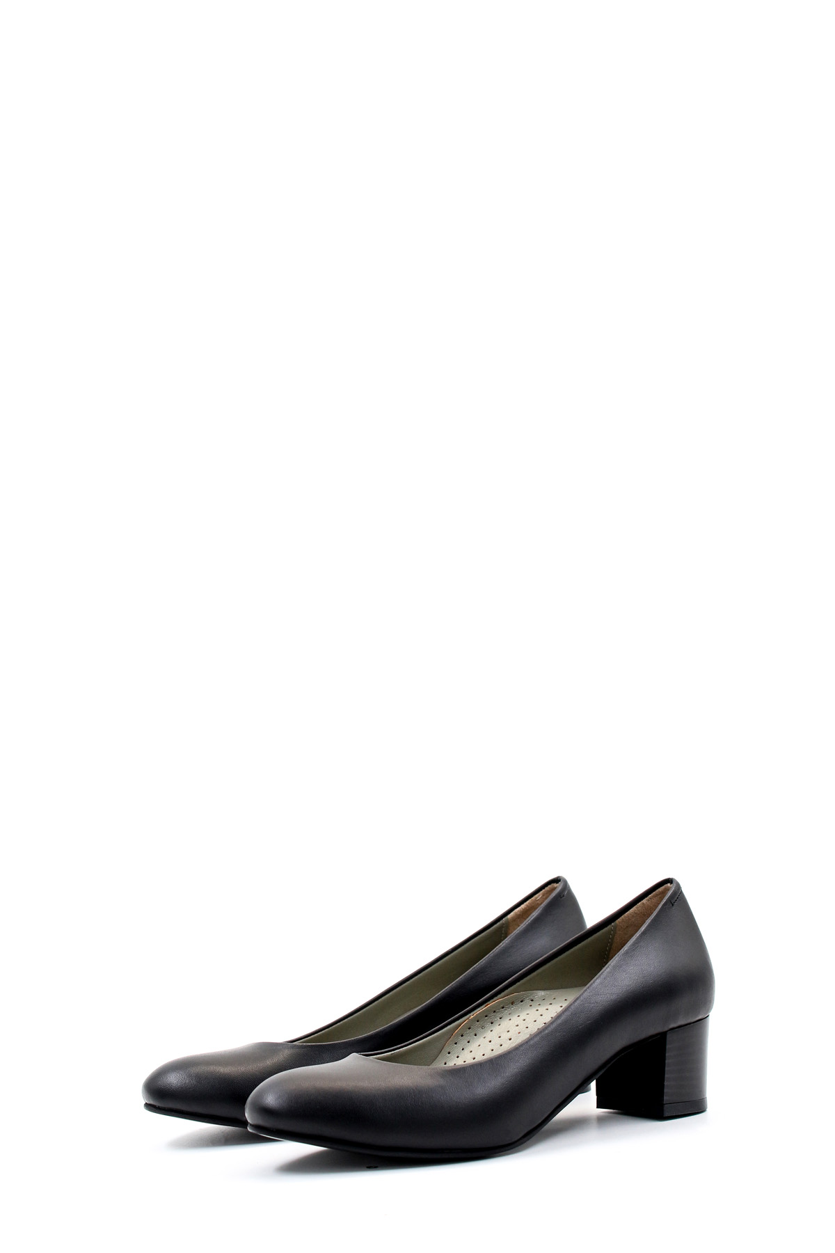 Hakiki Deri Kadın Kalın Topuklu Ayakkabı 792ZA057 - Görsel 7