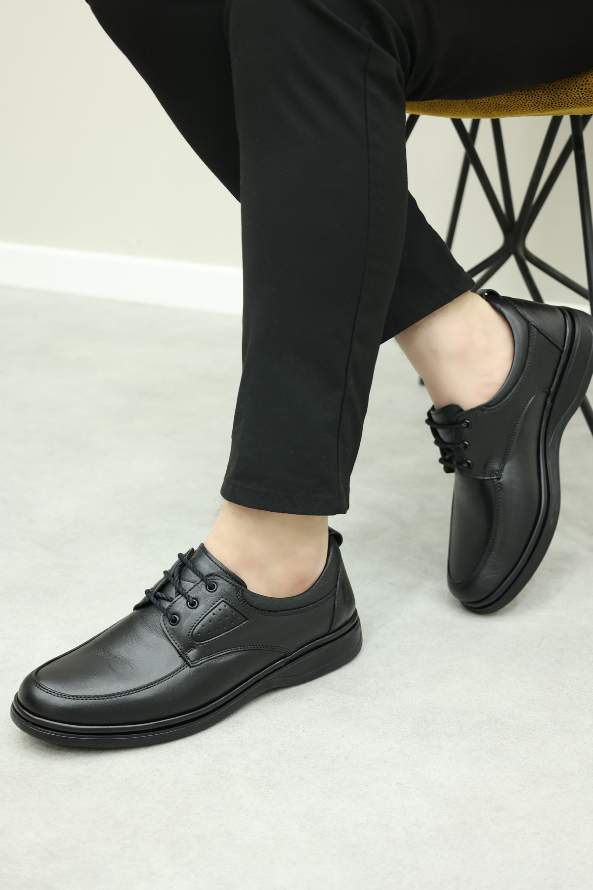 Hakiki Deri Ortopedik Erkek Casual Ayakkabı 662MA208 - Görsel 2