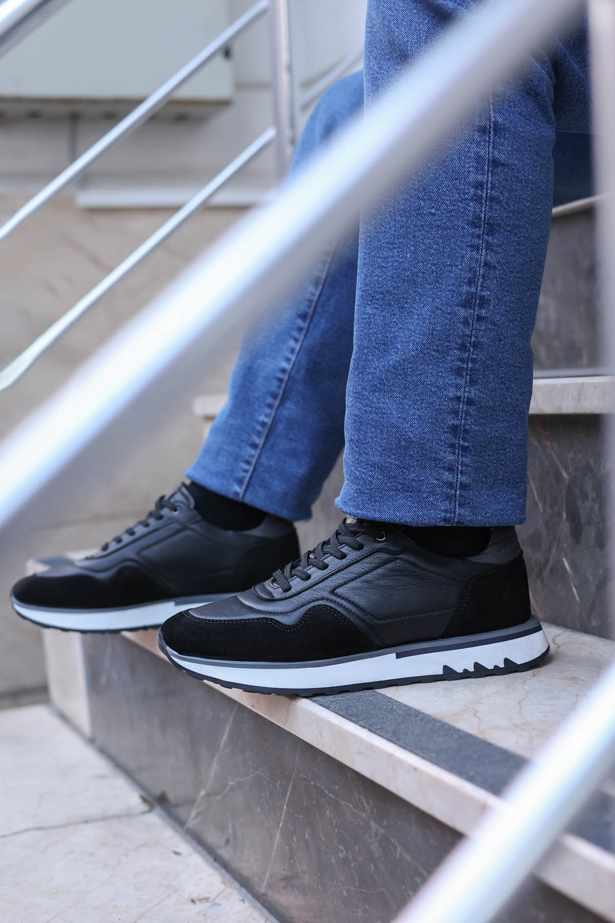 Hakiki Deri Erkek Spor Ayakkabı 855MA3064 - Görsel 2