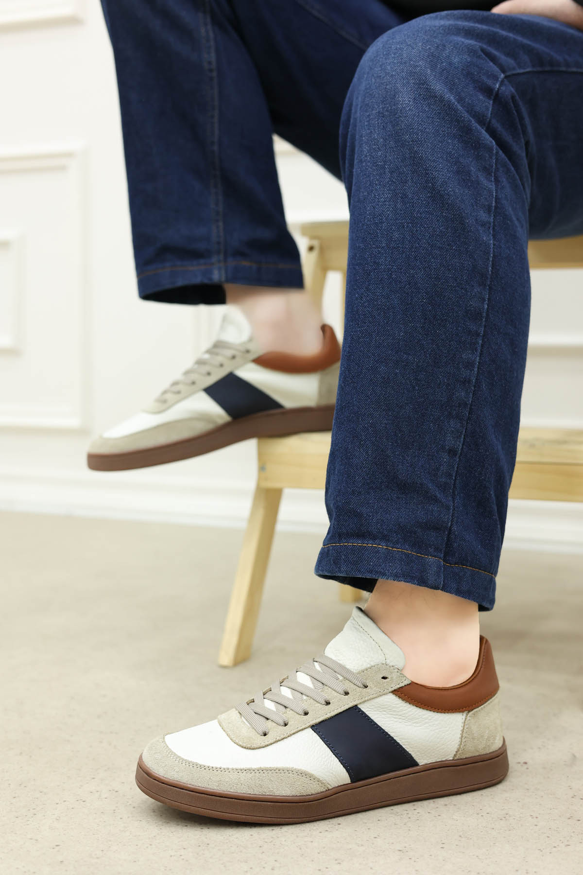 Hakiki Deri Erkek Spor Ayakkabı 723MA4032 - Görsel 2