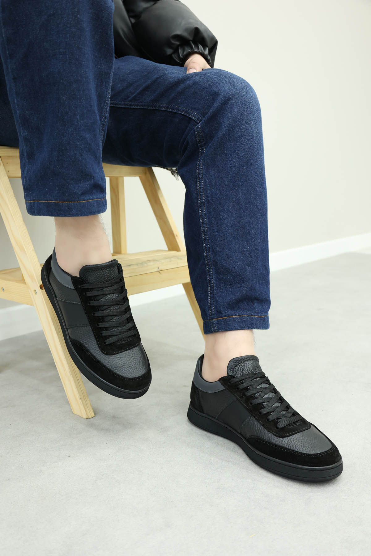 Hakiki Deri Erkek Spor Ayakkabı 723MA4032 - Görsel 2