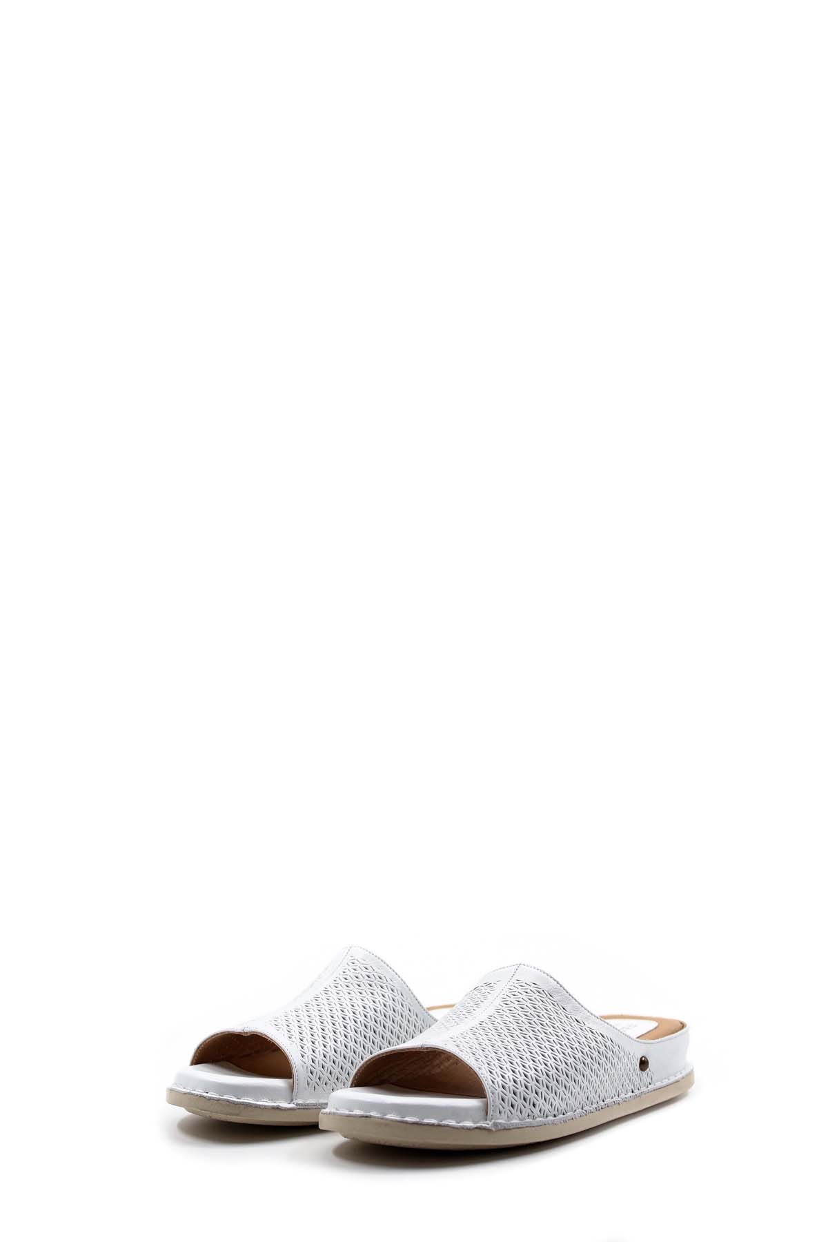 Hakiki Deri Kadın Düz Terlik 733ZA912 - Görsel 6