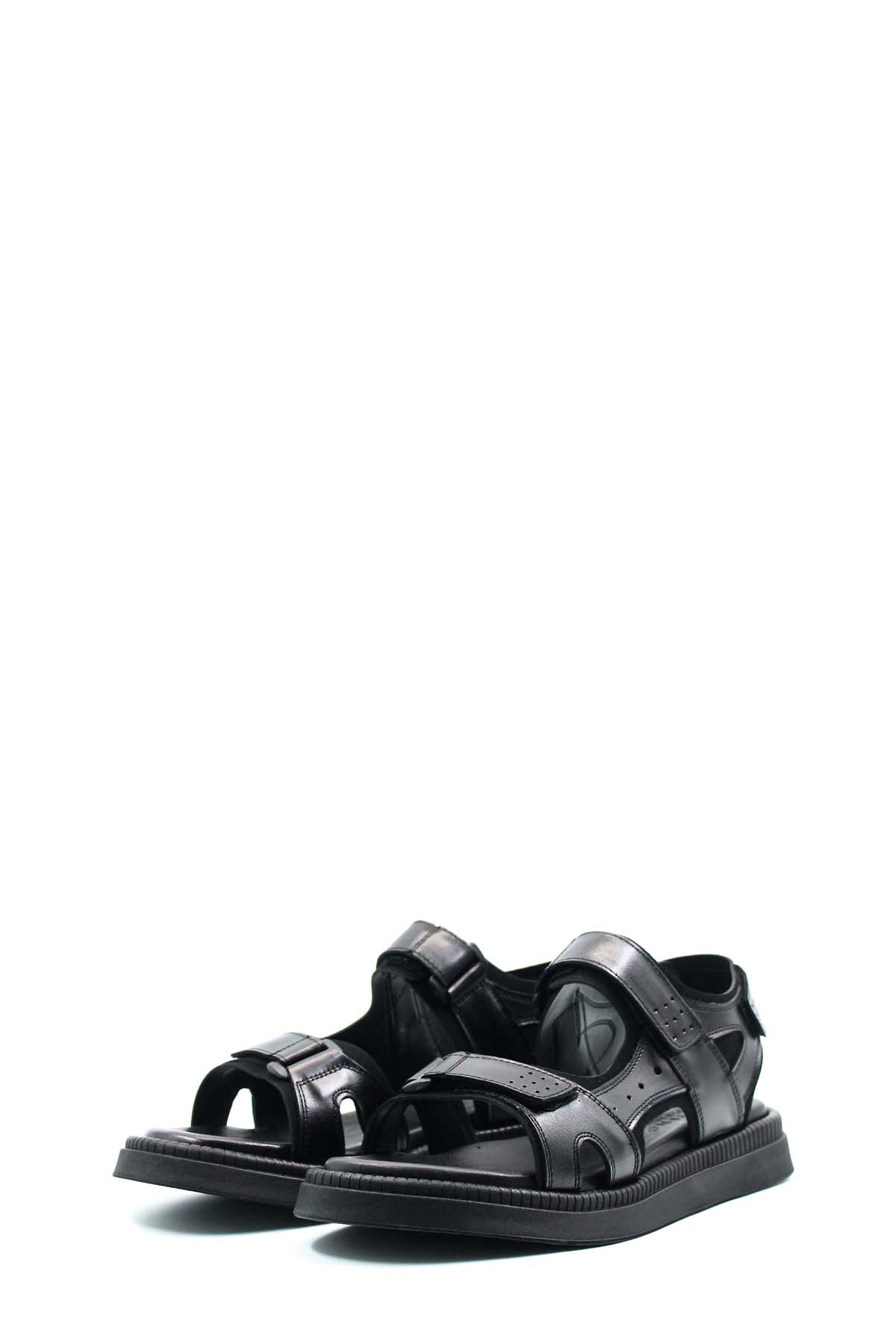 Hakiki Deri Erkek Klasik Sandalet 018MAG422-609 - Görsel 6