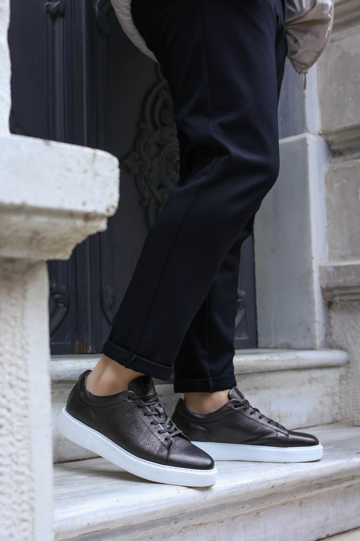 Hakiki Deri Erkek Spor Ayakkabı 987MA1032EVA - Görsel 2