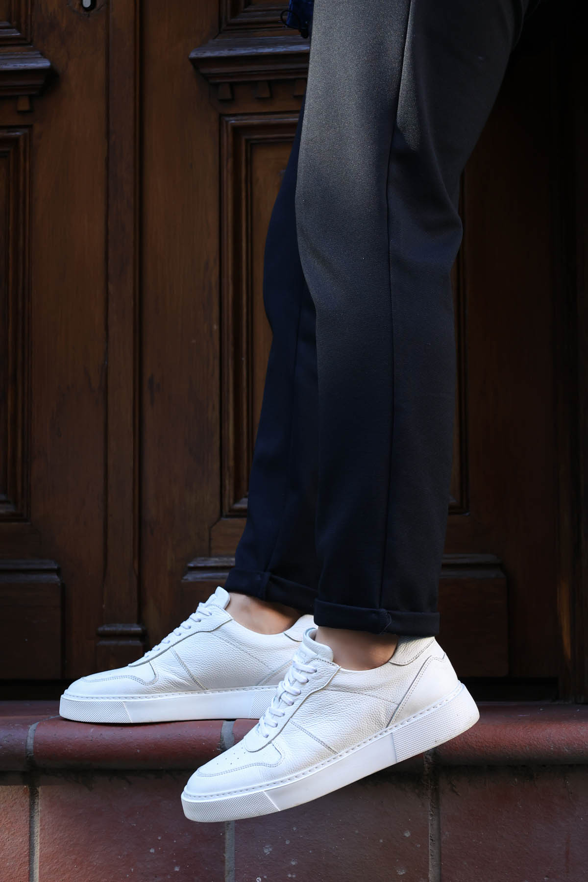 Hakiki Deri Erkek Spor Ayakkabı 987MA7042EVA - Görsel 2