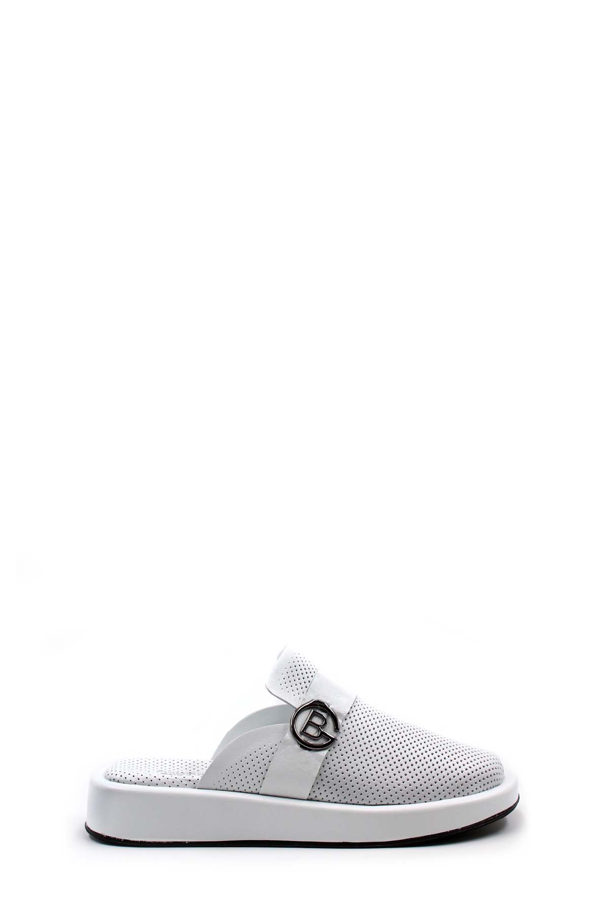 Hakiki Deri Kadın Düz Terlik 710ZA298 - Görsel 2