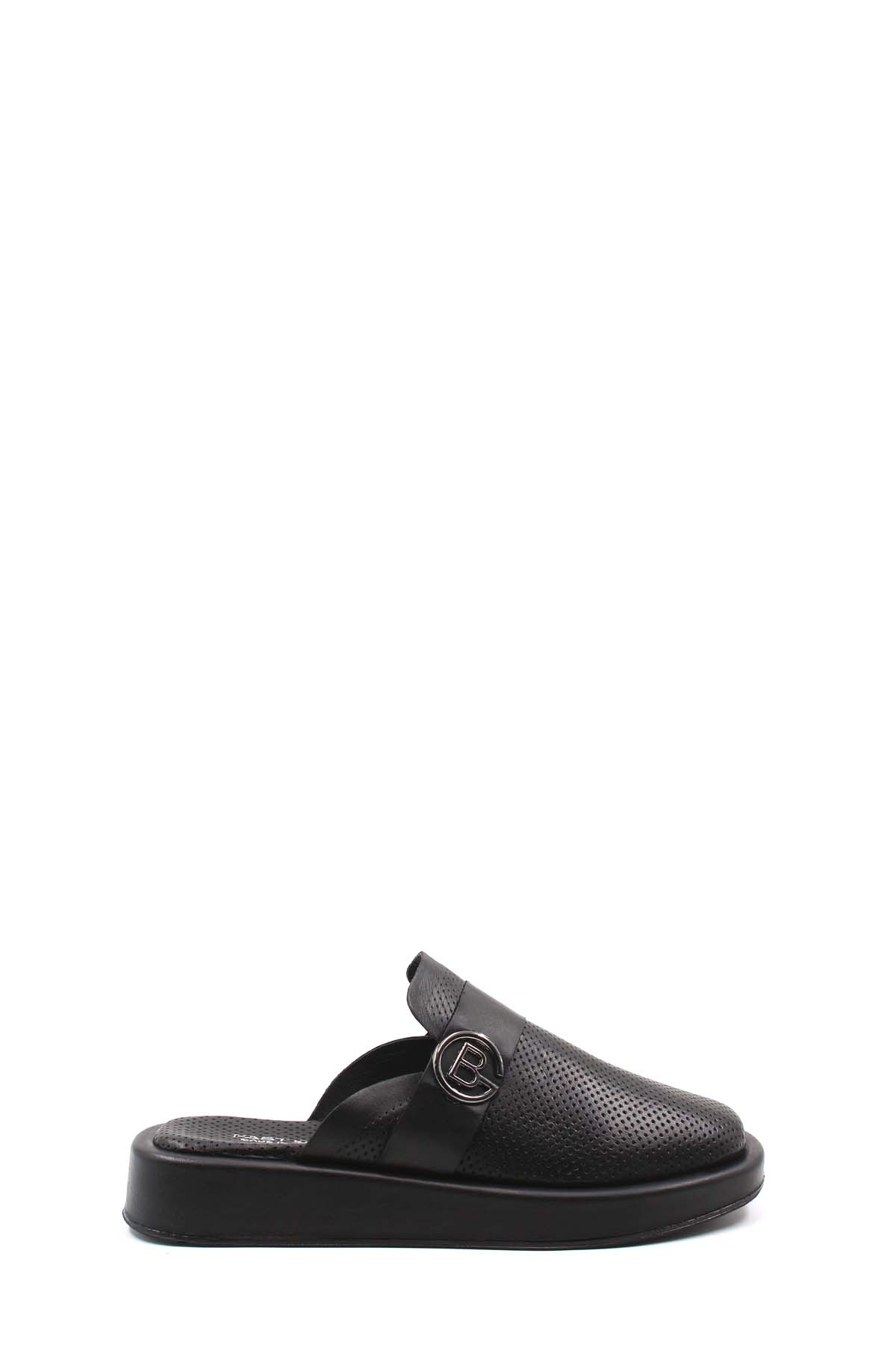 Hakiki Deri Kadın Düz Terlik 710ZA298 - Görsel 2