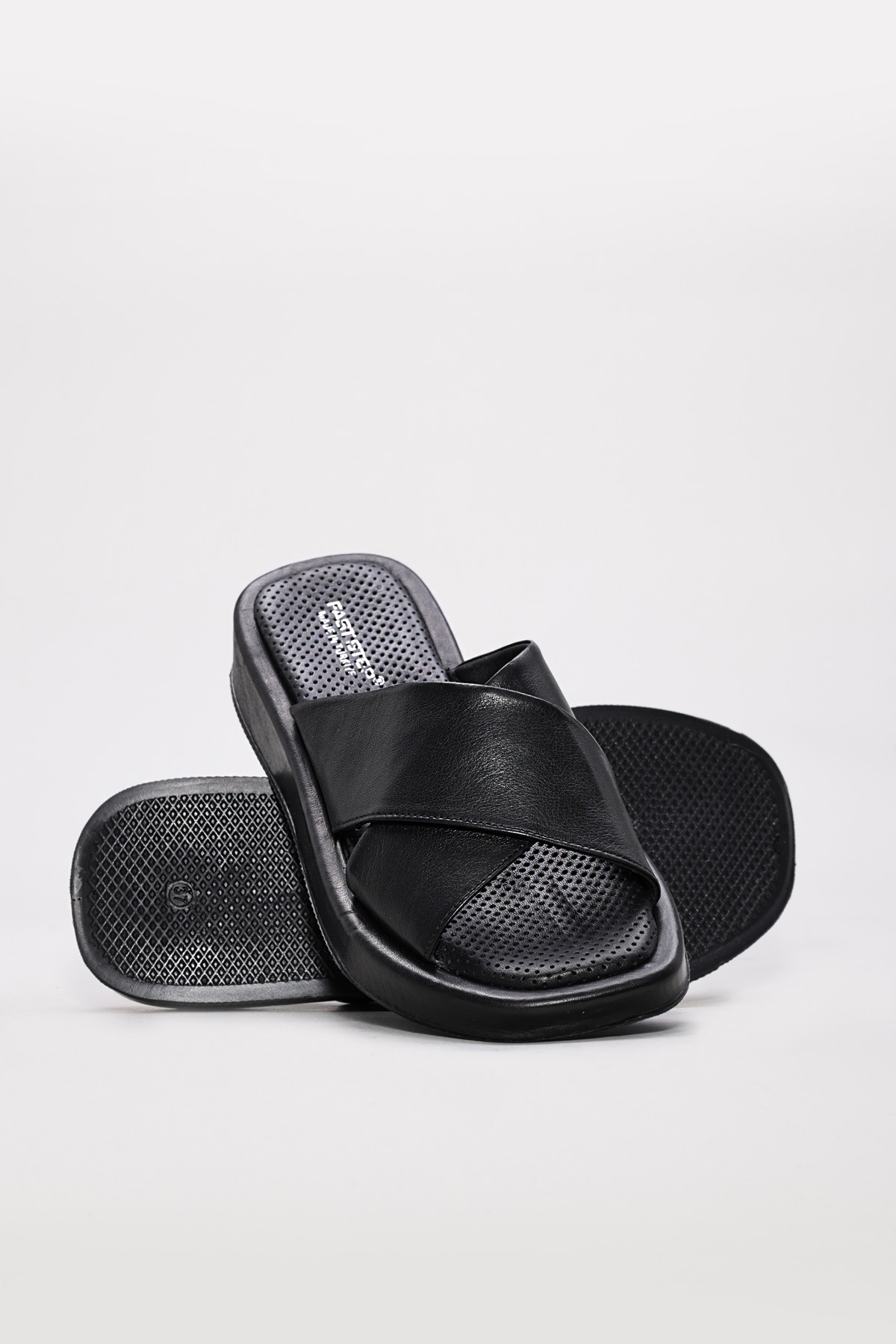 Hakiki Deri Kadın Düz Terlik 710ZA700 - Görsel 4