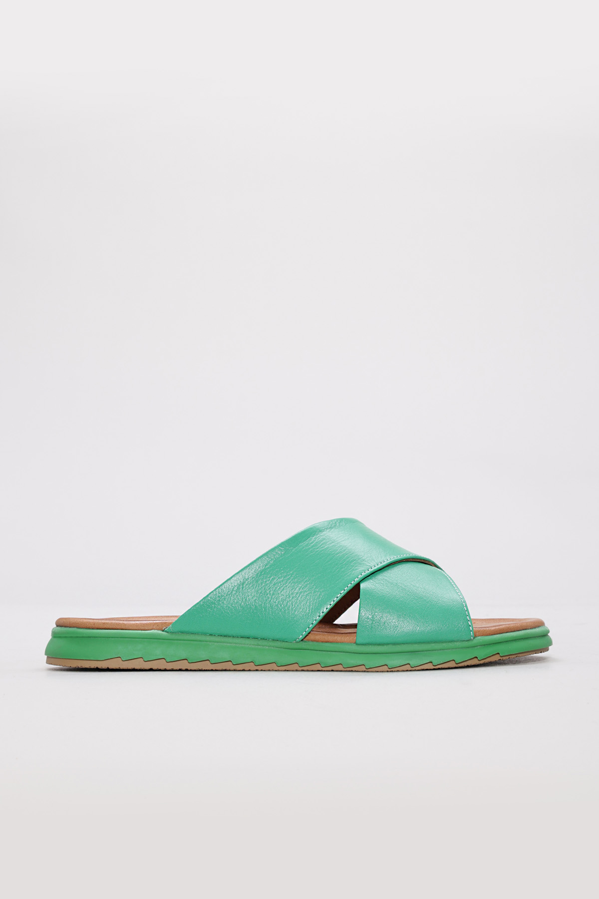 Hakiki Deri Kadın Düz Terlik 657ZA2444 - Görsel 3