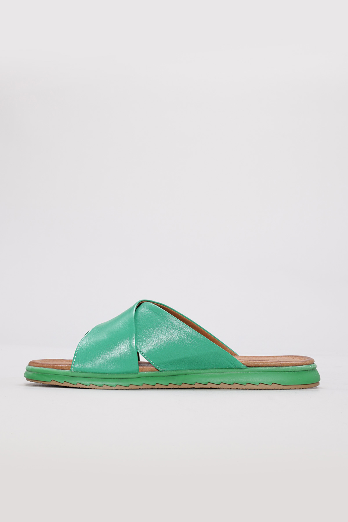 Hakiki Deri Kadın Düz Terlik 657ZA2444 - Görsel 4