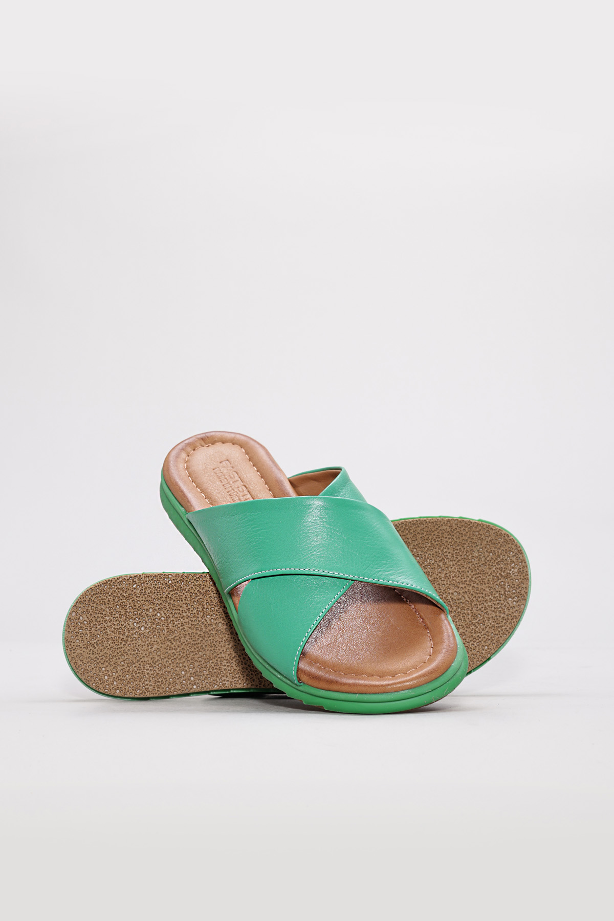 Hakiki Deri Kadın Düz Terlik 657ZA2444 - Görsel 5