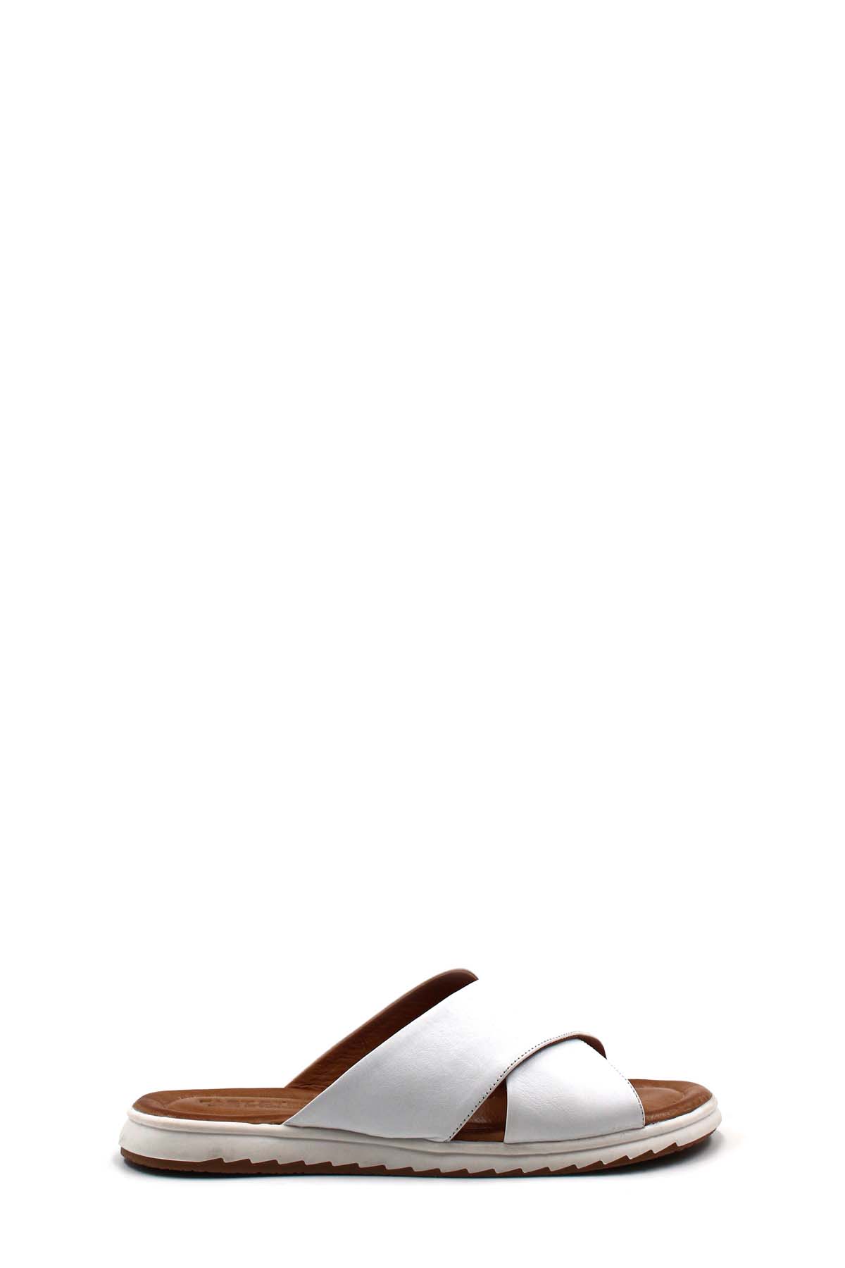 Hakiki Deri Kadın Düz Terlik 657ZA2444 - Görsel 3