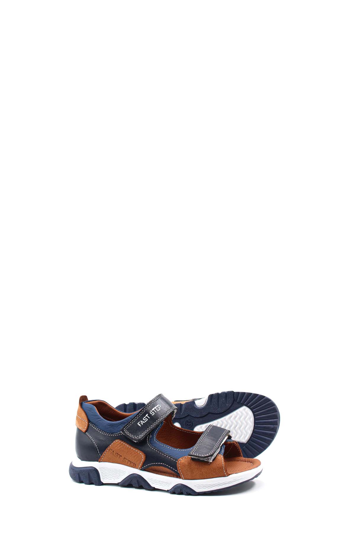 Hakiki Deri Unisex Çocuk Klasik Sandalet 006XCA009 - Görsel 4