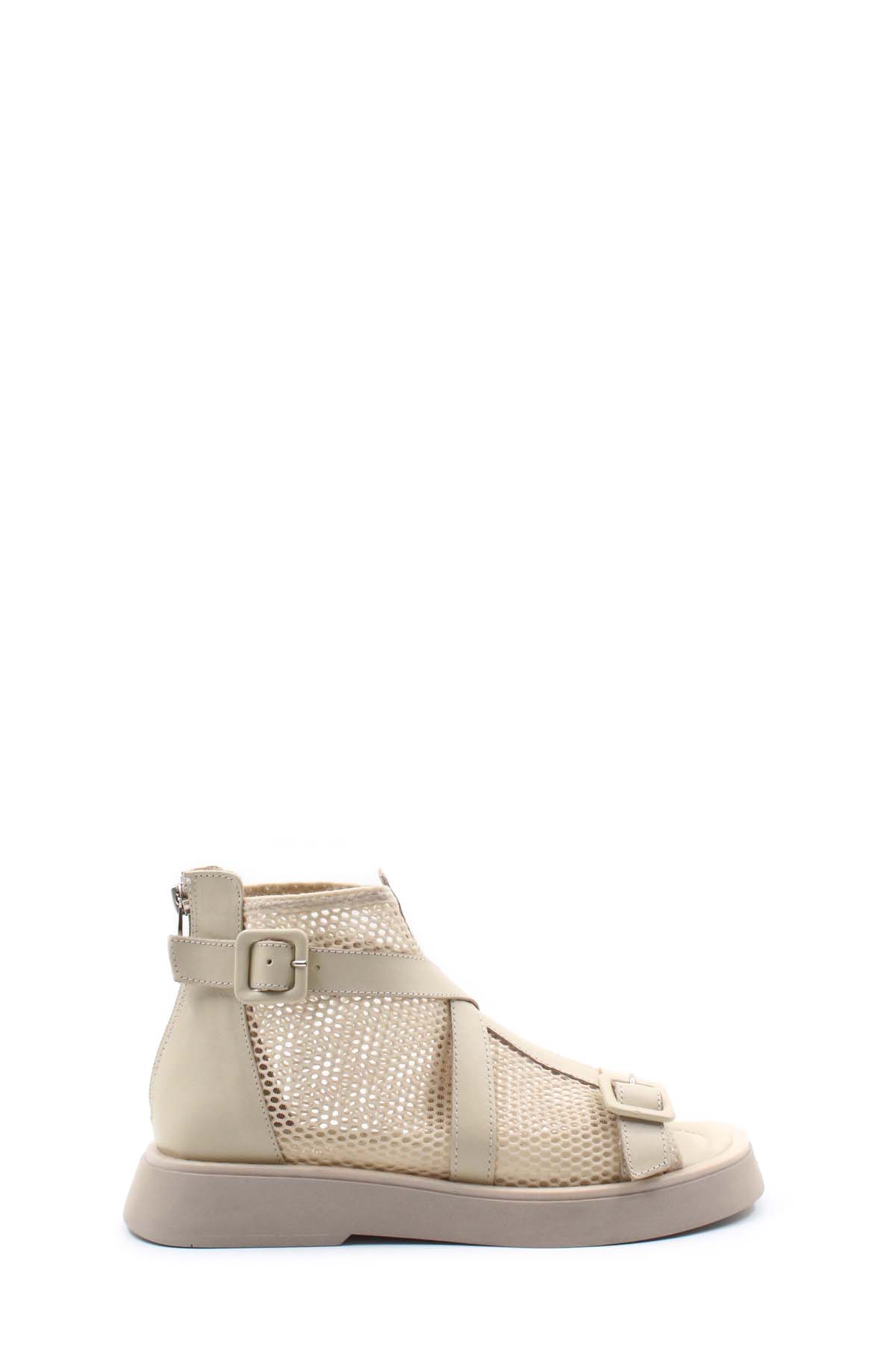 Hakiki Deri Kadın Klasik Sandalet 281ZA20773 - Görsel 3