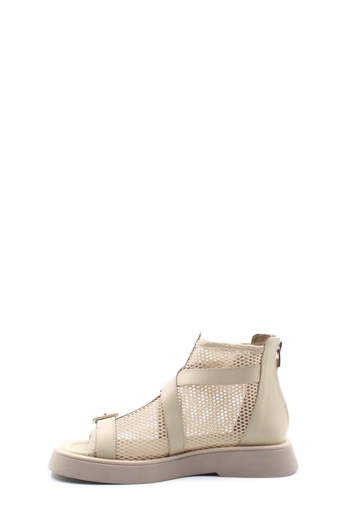 Hakiki Deri Kadın Klasik Sandalet 281ZA20773 - Görsel 4