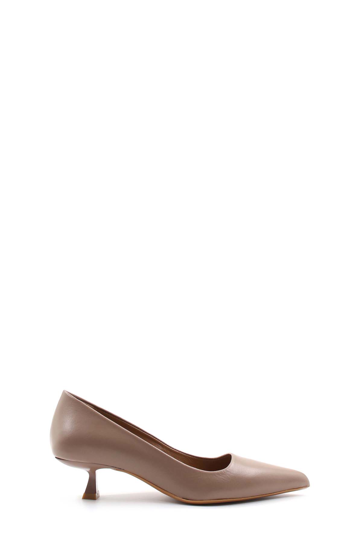 Hakiki Deri Kadın Kısa Topuklu Ayakkabı 019ZA22-004 - Görsel 2