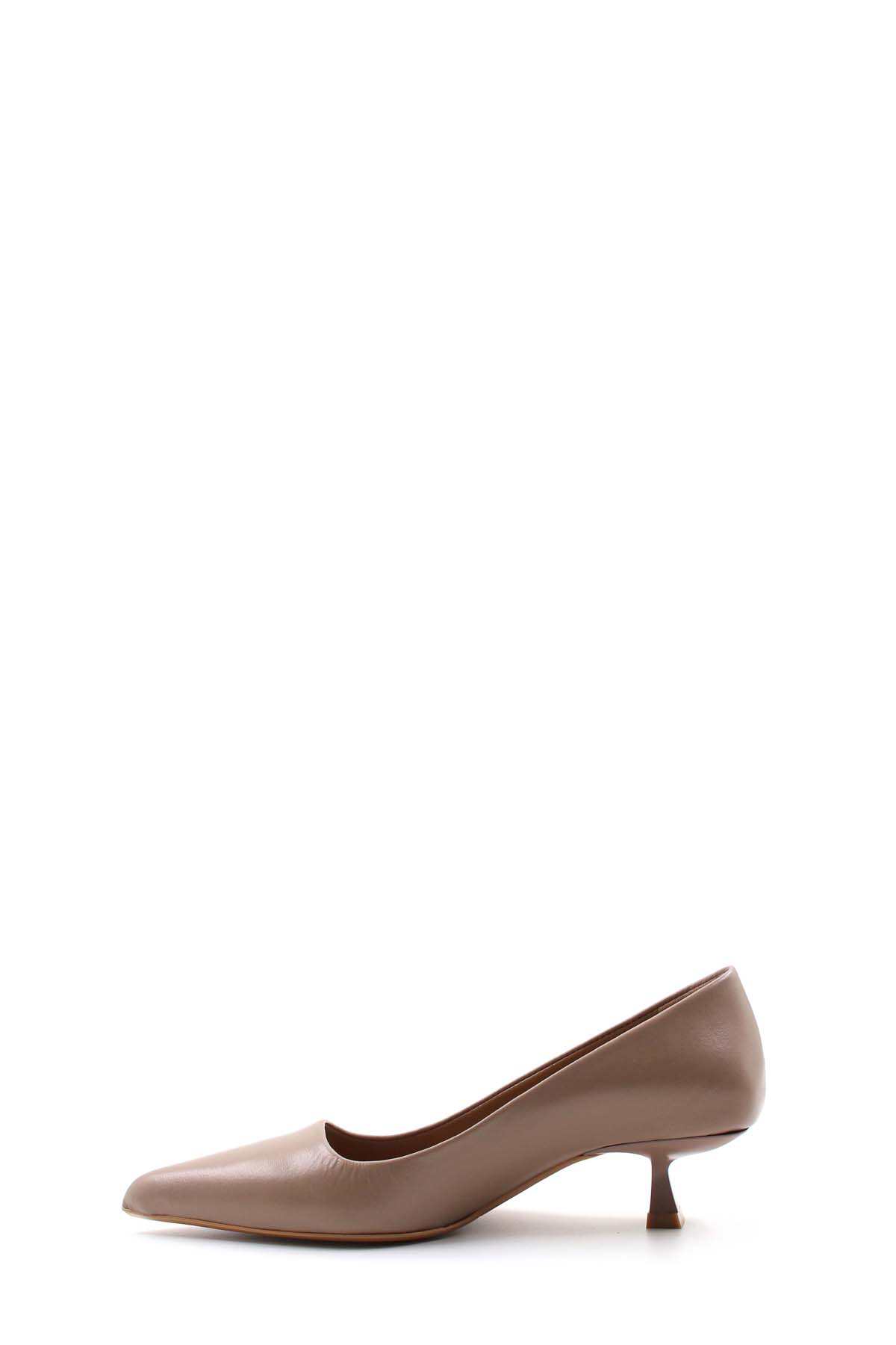 Hakiki Deri Kadın Kısa Topuklu Ayakkabı 019ZA22-004 - Görsel 4