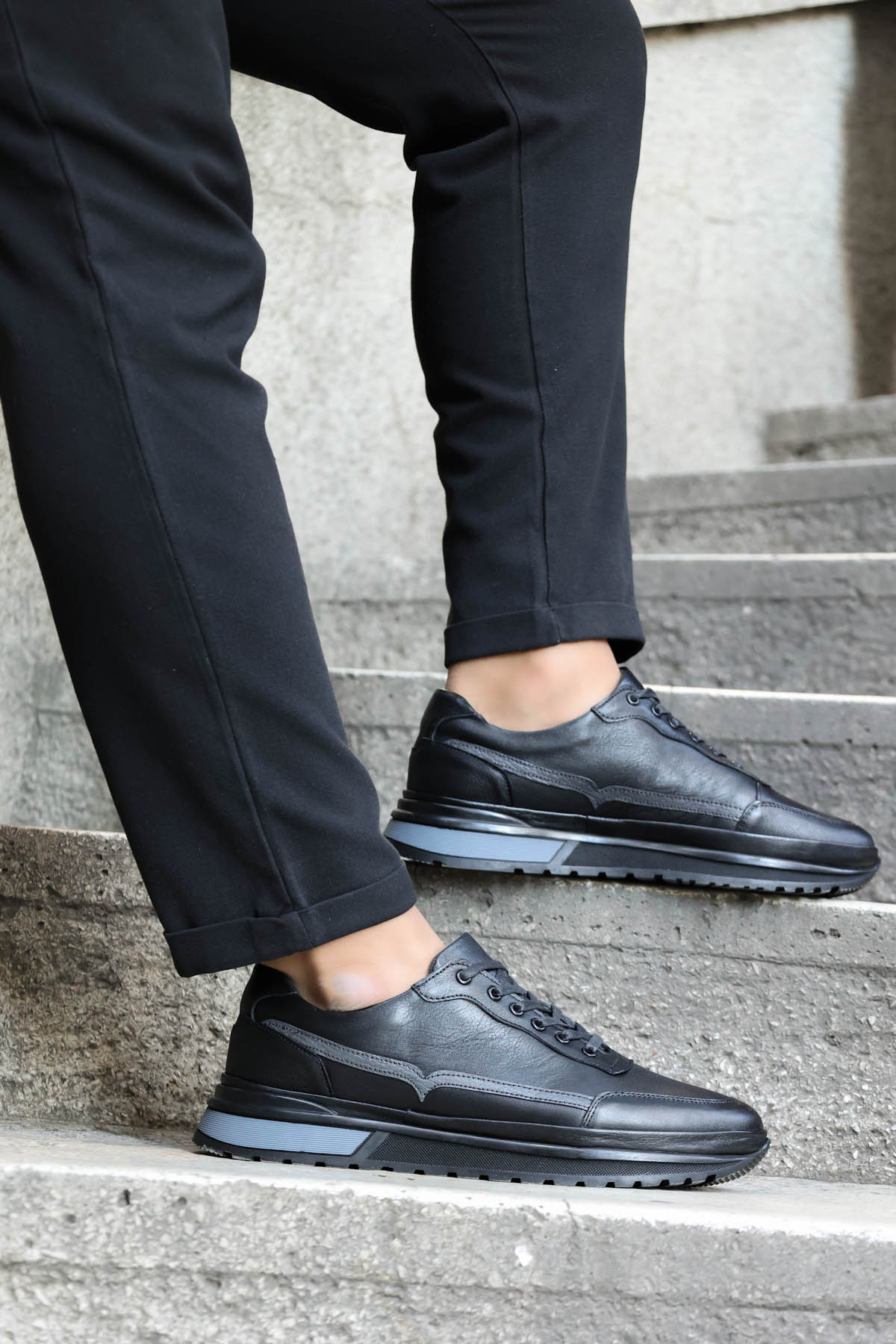 Hakiki Deri Erkek Spor Ayakkabı 722MA300 - Görsel 2