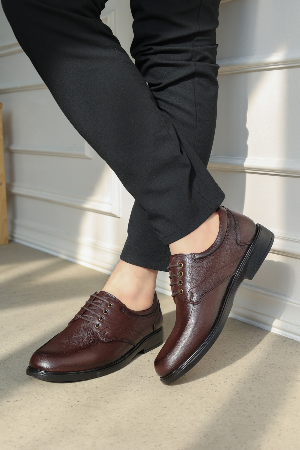 Hakiki Deri Erkek Casual Ayakkabı 951MAF121 - Görsel 2