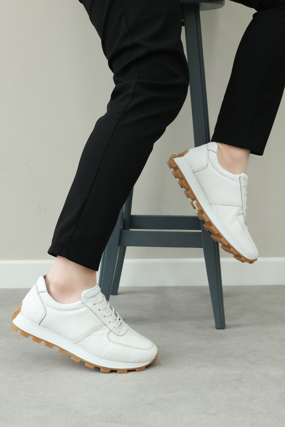 Hakiki Deri Erkek Casual Ayakkabı 154MA708 - Görsel 2