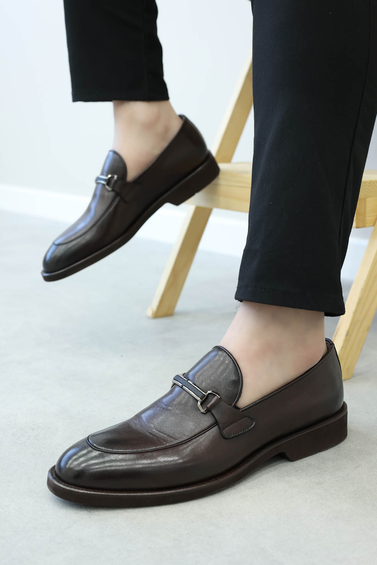 Hakiki Deri Erkek Klasik Ayakkabı 778MA24-441 - Görsel 2