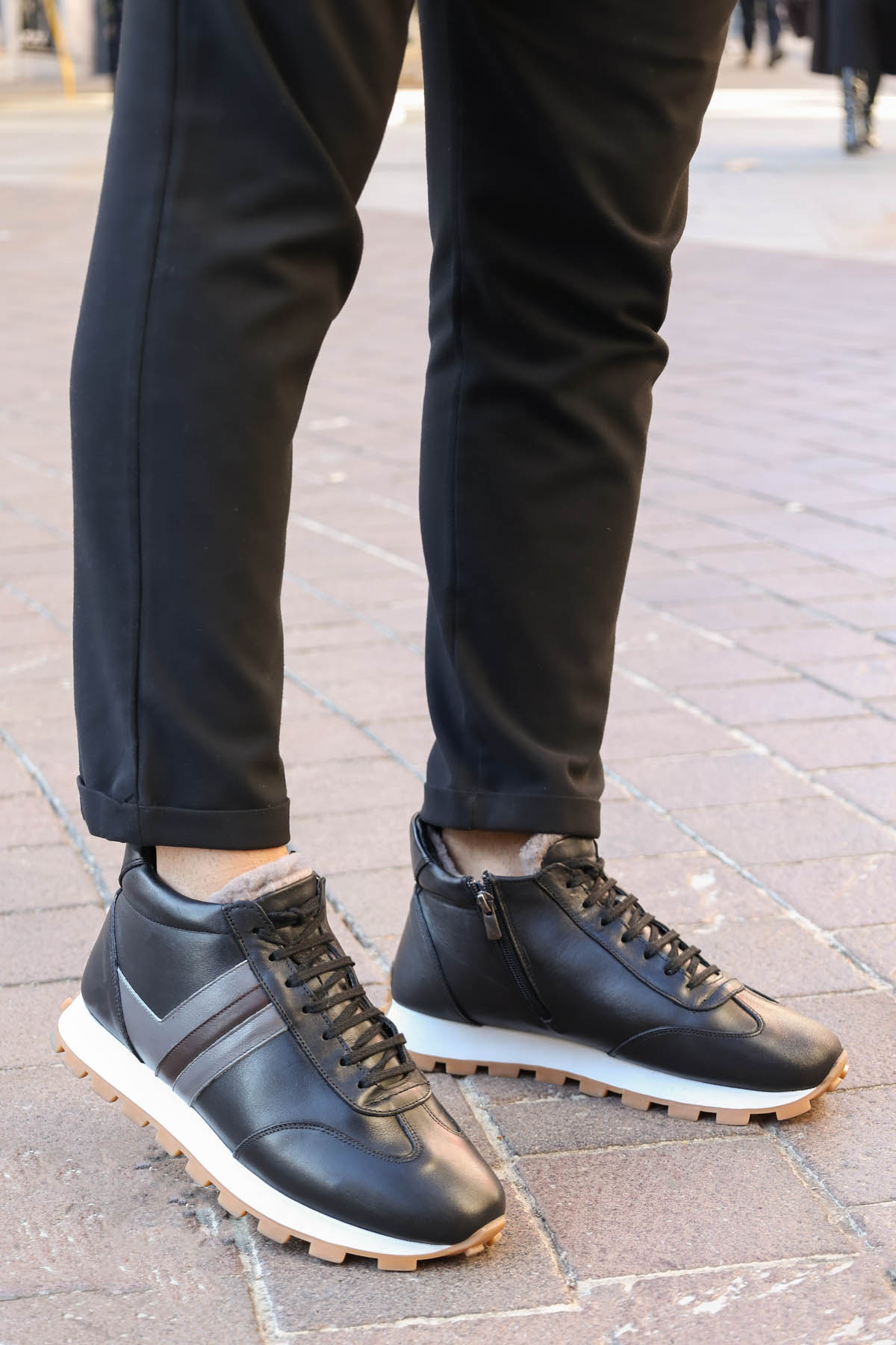 Hakiki Deri Kürklü Erkek Klasik Bot 154KMA1710 - Görsel 2