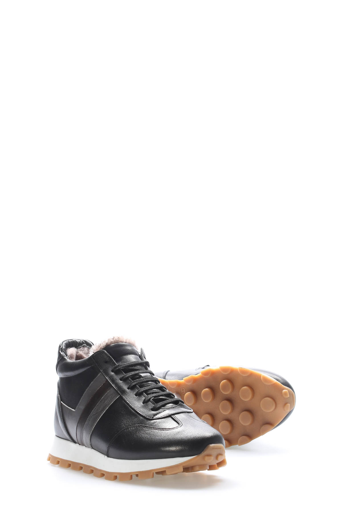 Hakiki Deri Kürklü Erkek Klasik Bot 154KMA1710 - Görsel 5