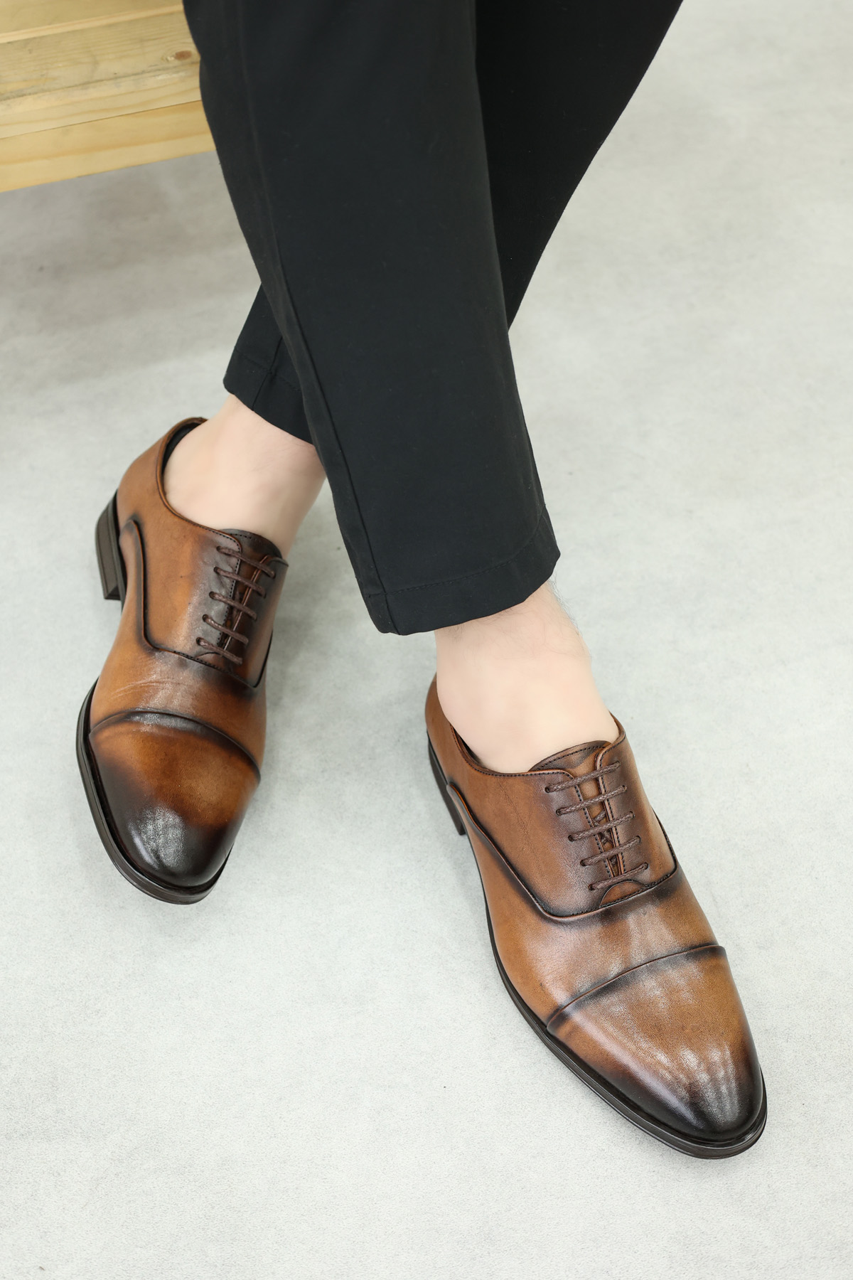 Hakiki Deri Erkek Klasik Ayakkabı 195MA7001 - Görsel 2